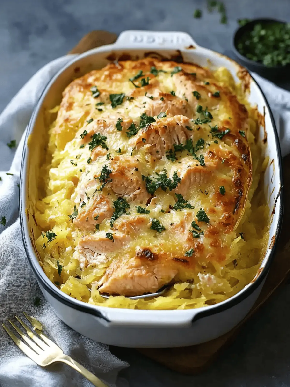 Creamy Salmon Spaghetti Squash Bake You'll Love Every Bite 4 Salmon Spaghetti Squash Bake