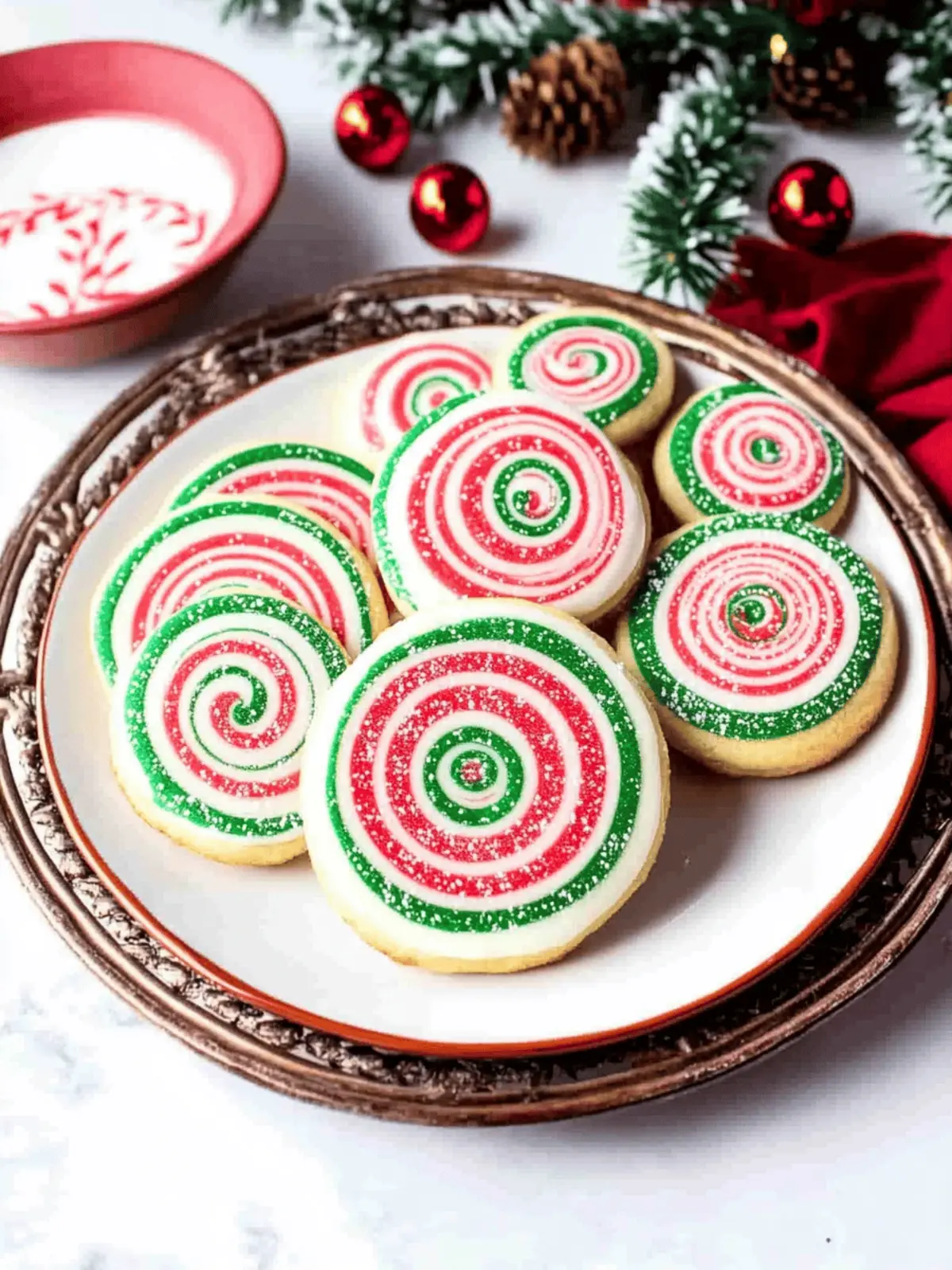Christmas Pinwheel Cookies
