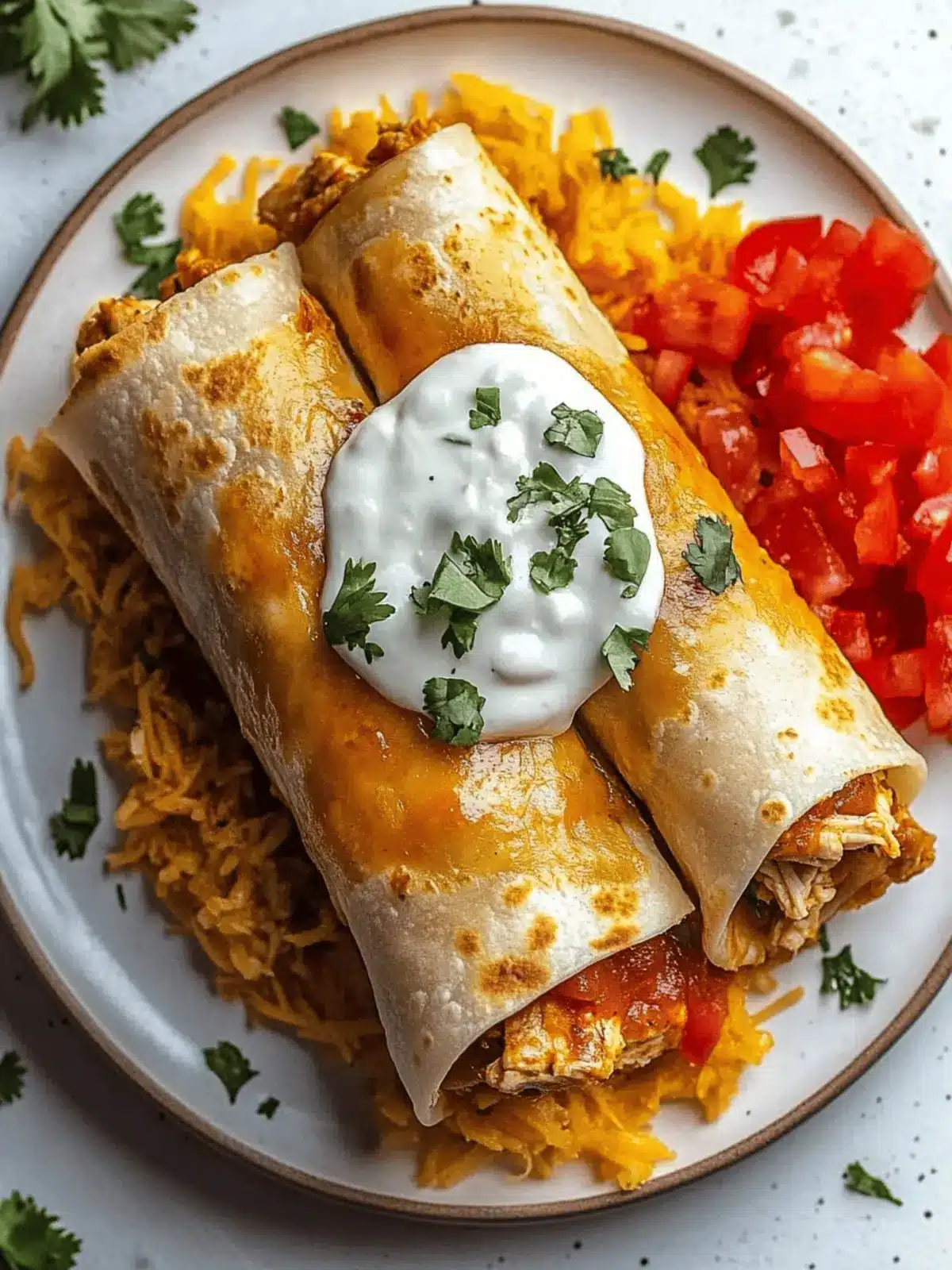 Crispy Chicken Chimichangas: Easy and Delicious Weeknight Treat 3 Chicken Chimichangas