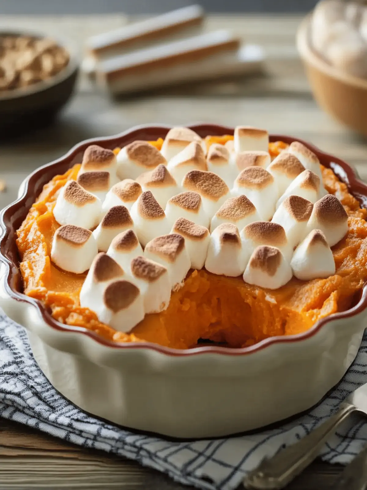 Healthier Sweet Potato Casserole With Marshmallows