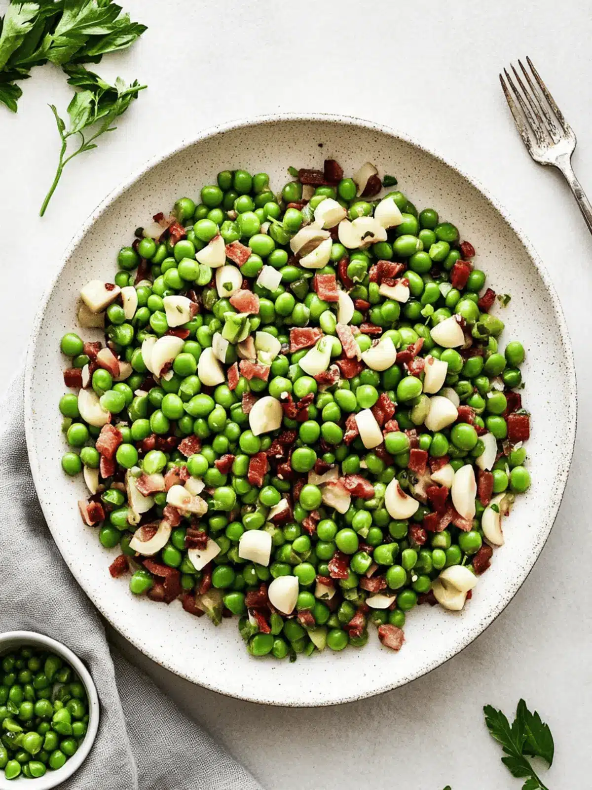 Thanksgiving Peas with Pancetta and Pear: A Festive Twist 4 Thanksgiving Peas