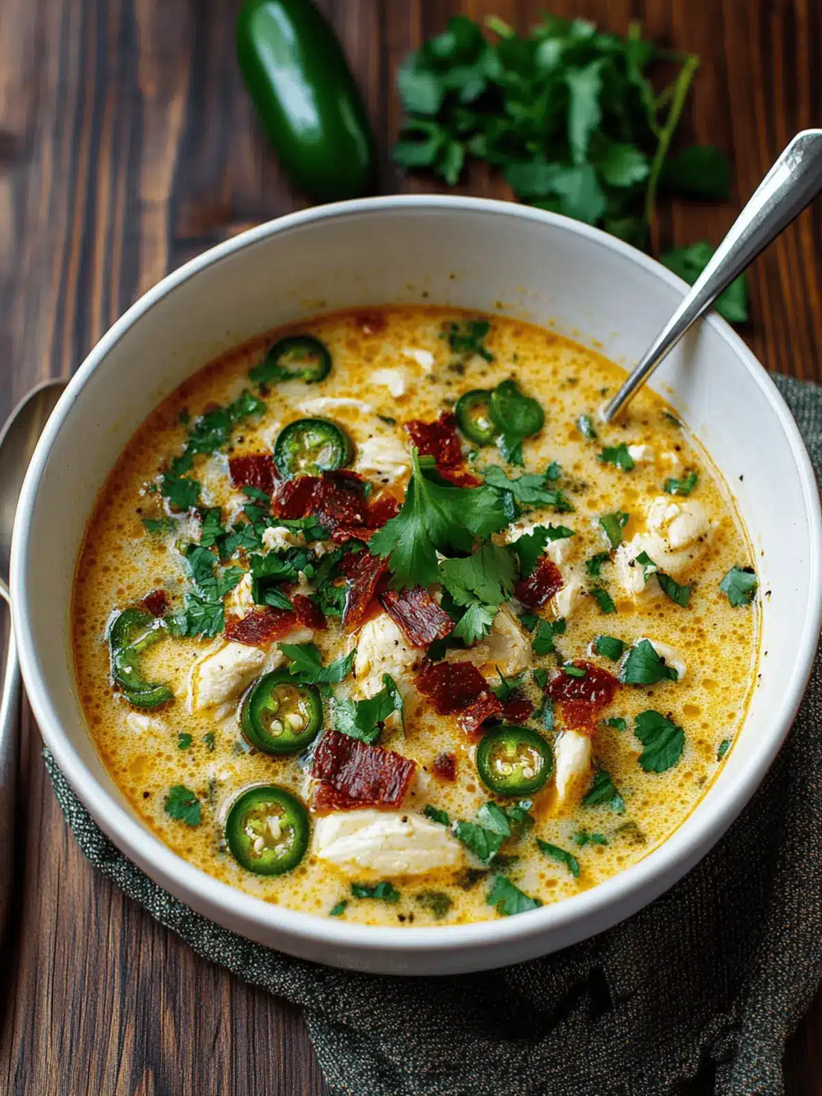 Creamy Spicy Jalapeño Popper Chicken Soup for Ultimate Comfort 3 Spicy Jalapeño Popper Chicken Soup