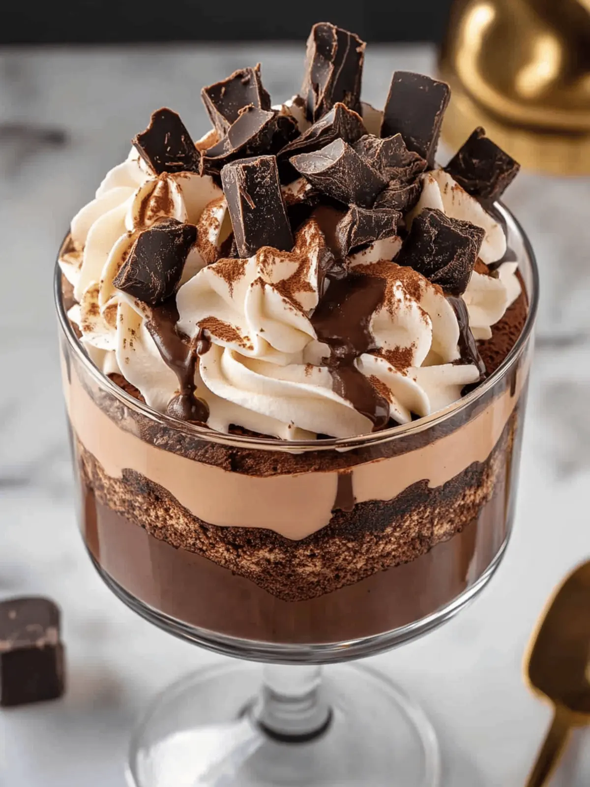 Indulge in Chocolate Brownie Mocha Trifle Bliss Today 2 Chocolate Brownie Mocha Trifle