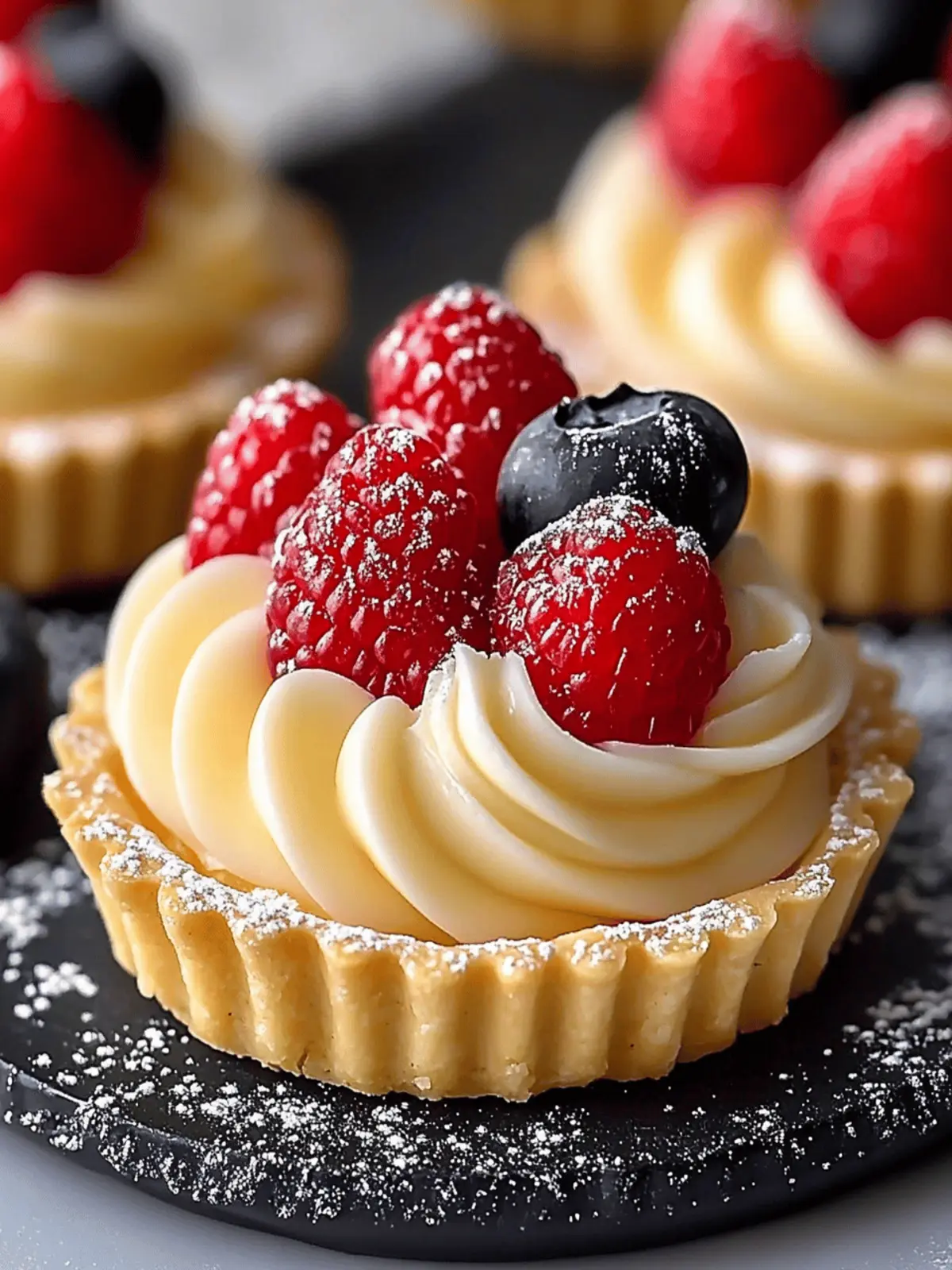 Elegant White Chocolate Mousse Tartlets