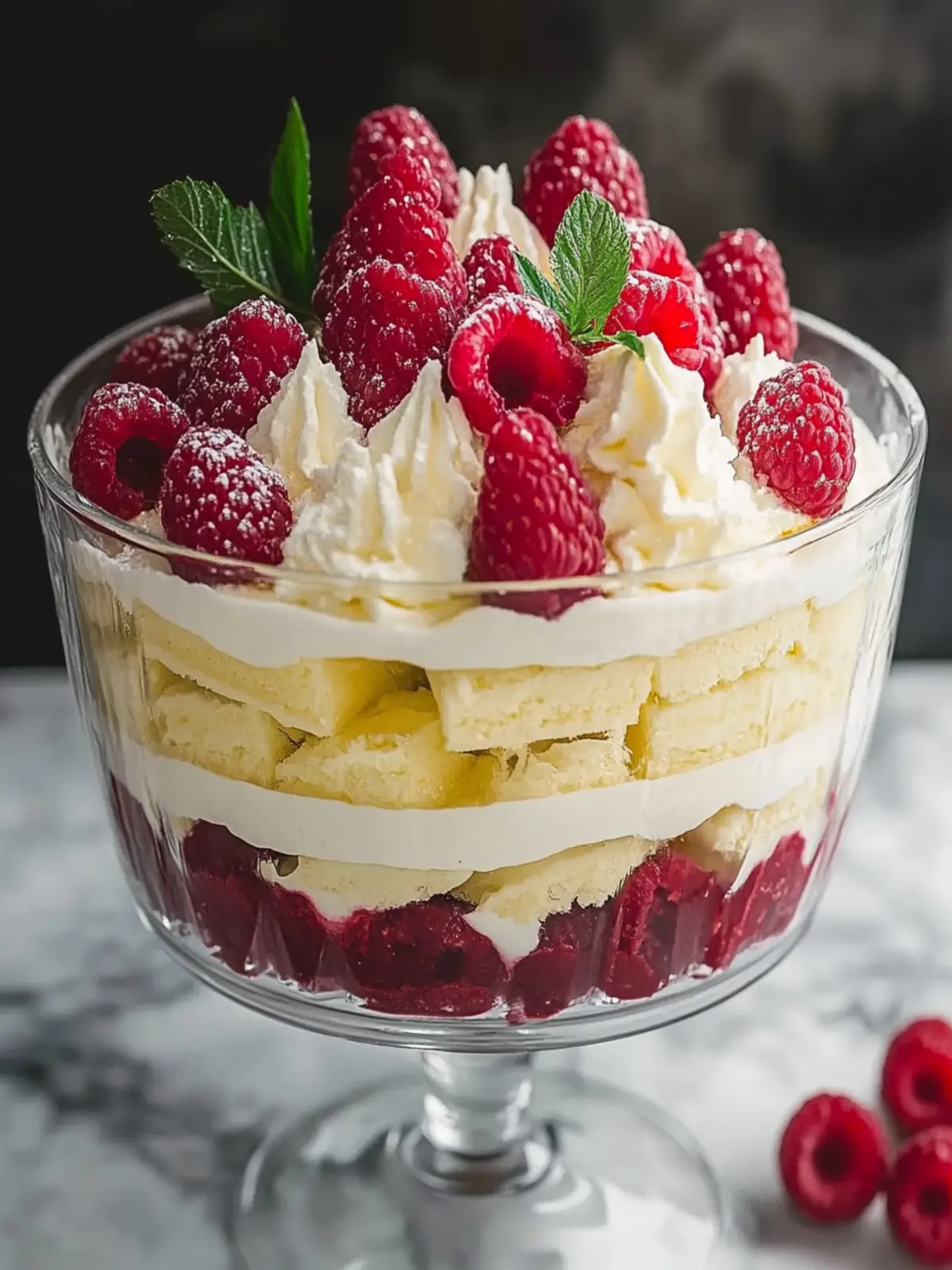 Delicious Raspberry White Chocolate Trifle for Easy Indulgence