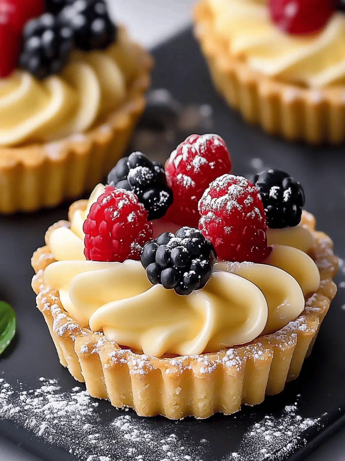 Elegant White Chocolate Mousse Tartlets