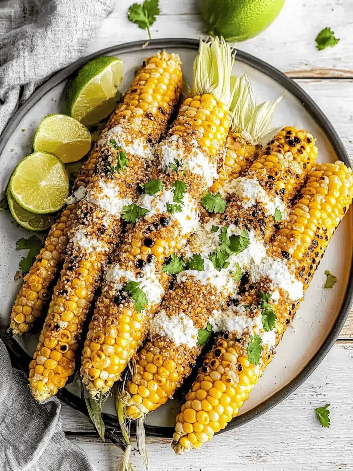 Mexican Street Corn with Zesty Cilantro Lime Sauce Recipe 5 Mexican Street Corn