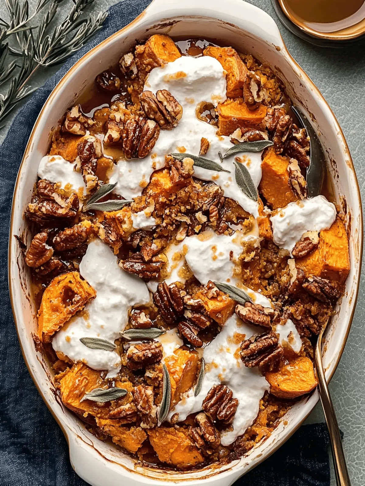 Southern Maple Sweet Potato Casserole
