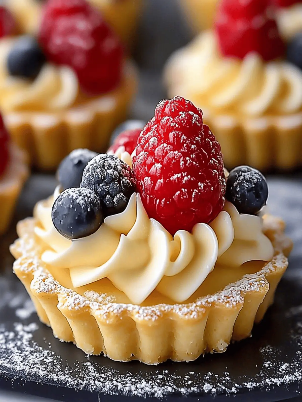Elegant White Chocolate Mousse Tartlets