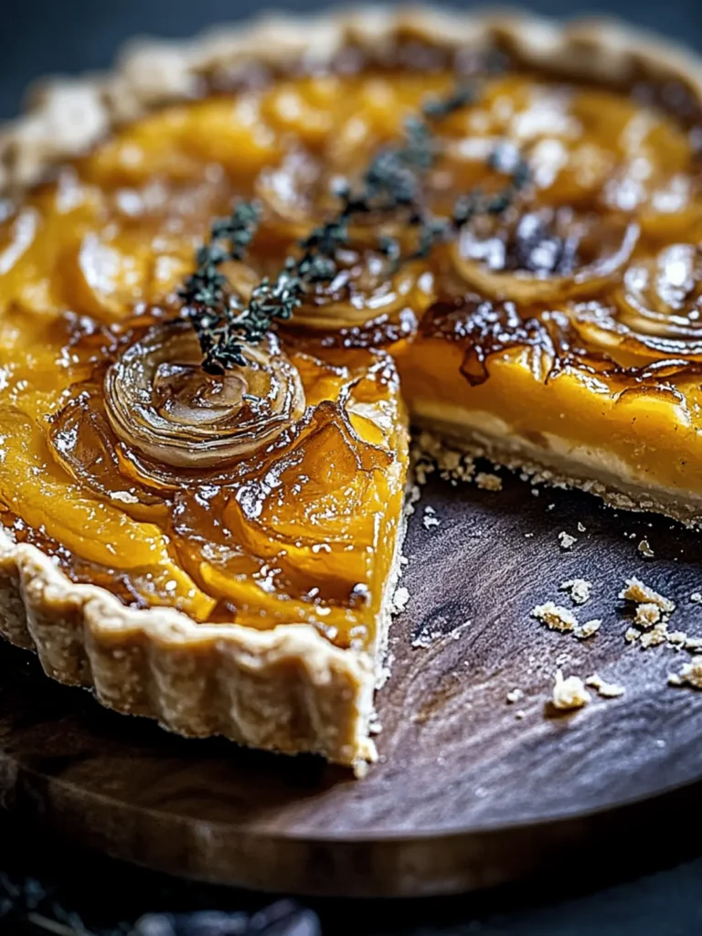 Caramelized Onion Butternut Tart