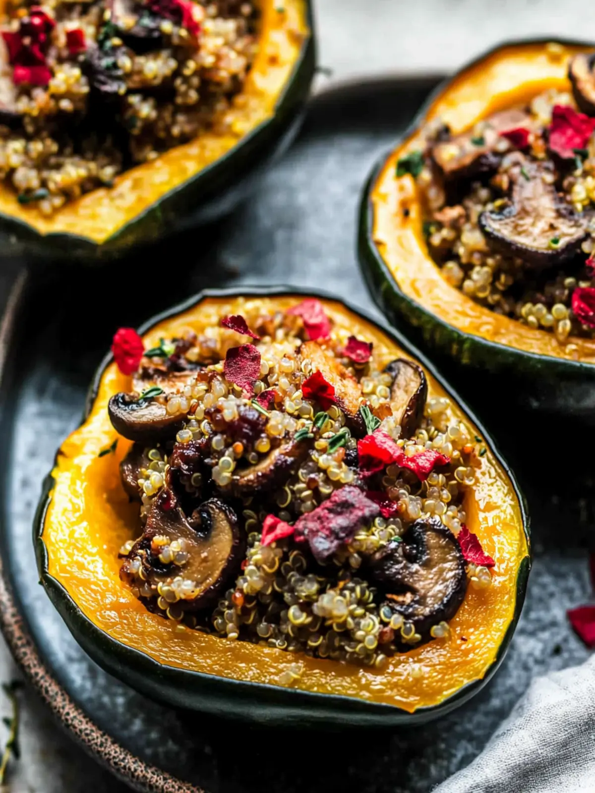 Mushroom and Quinoa Stuffed Acorn Squash Delight 5 Mushroom and Quinoa Stuffed Acorn Squash