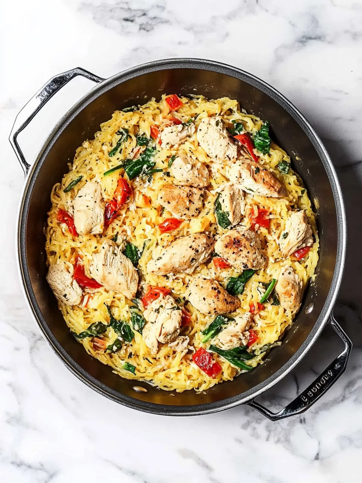 Creamy Tuscan Chicken and Spaghetti Squash Delight 4 Tuscan Chicken and Spaghetti Squash