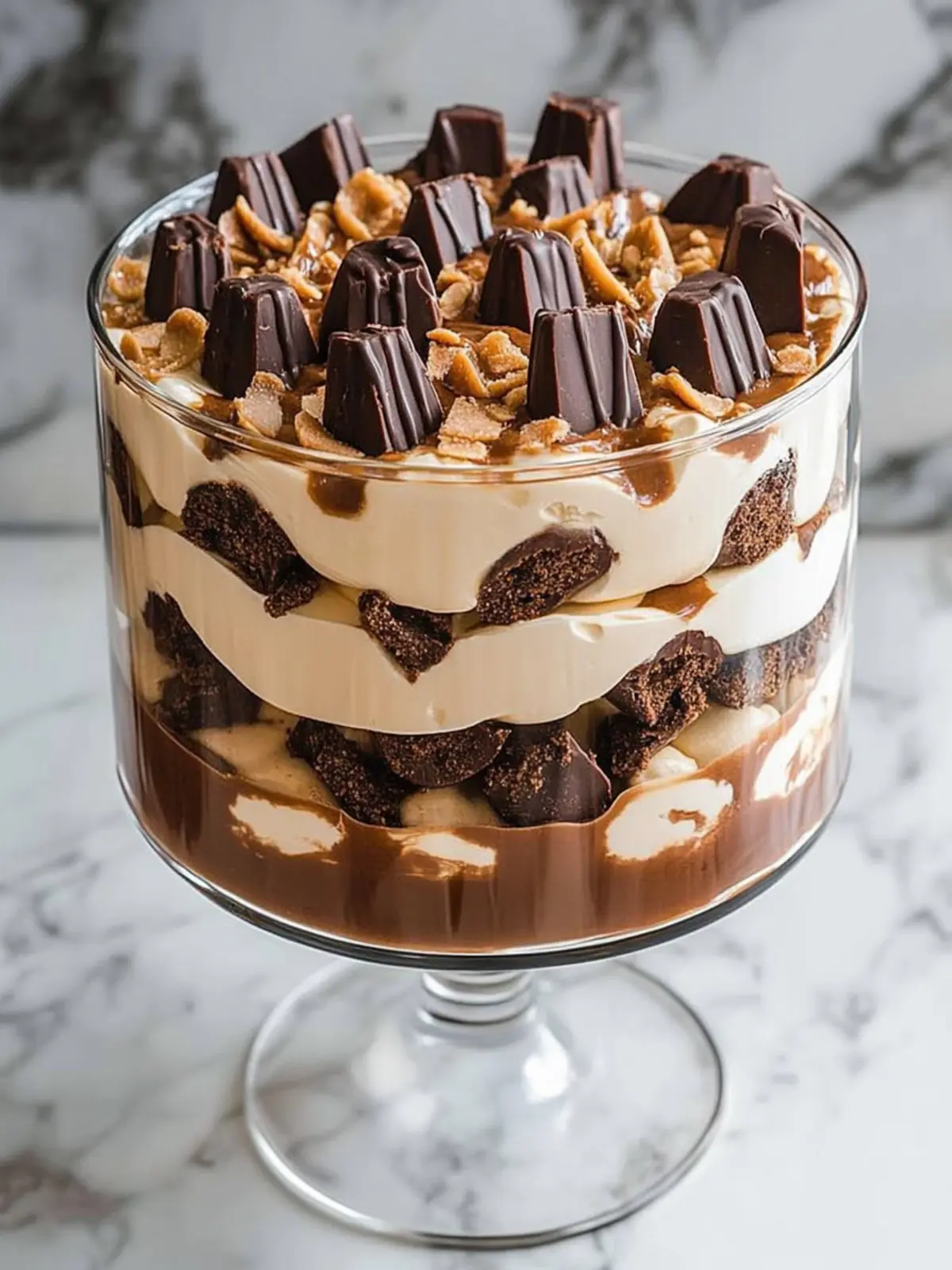 Indulge in Decadence: Chocolate Peanut Butter Cup Trifle 5 Chocolate Peanut Butter Cup Trifle
