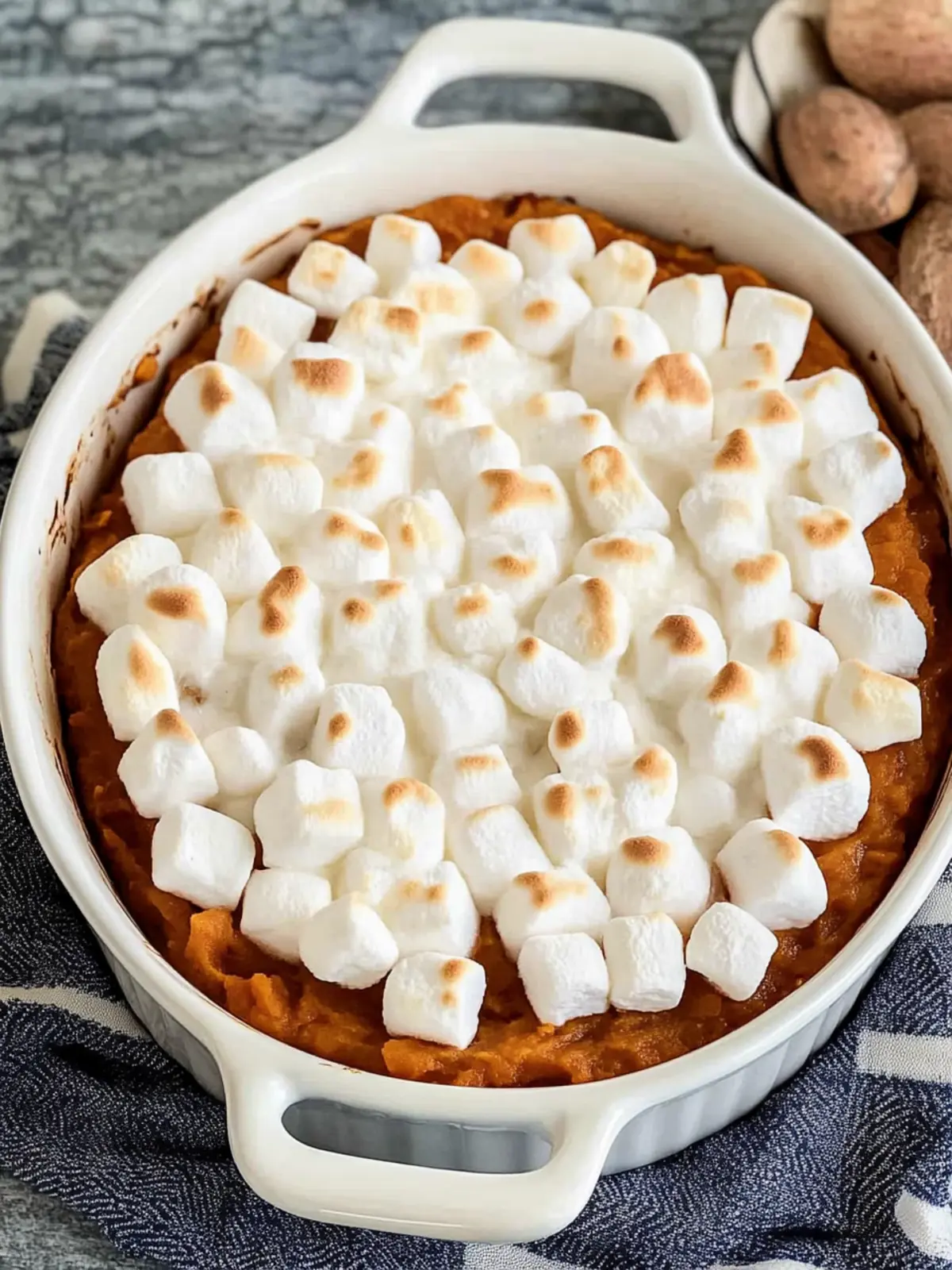 Old Fashioned Sweet Potato Casserole With Marshmallows Magic 3 Old Fashioned Sweet Potato Casserole With Marshmallows