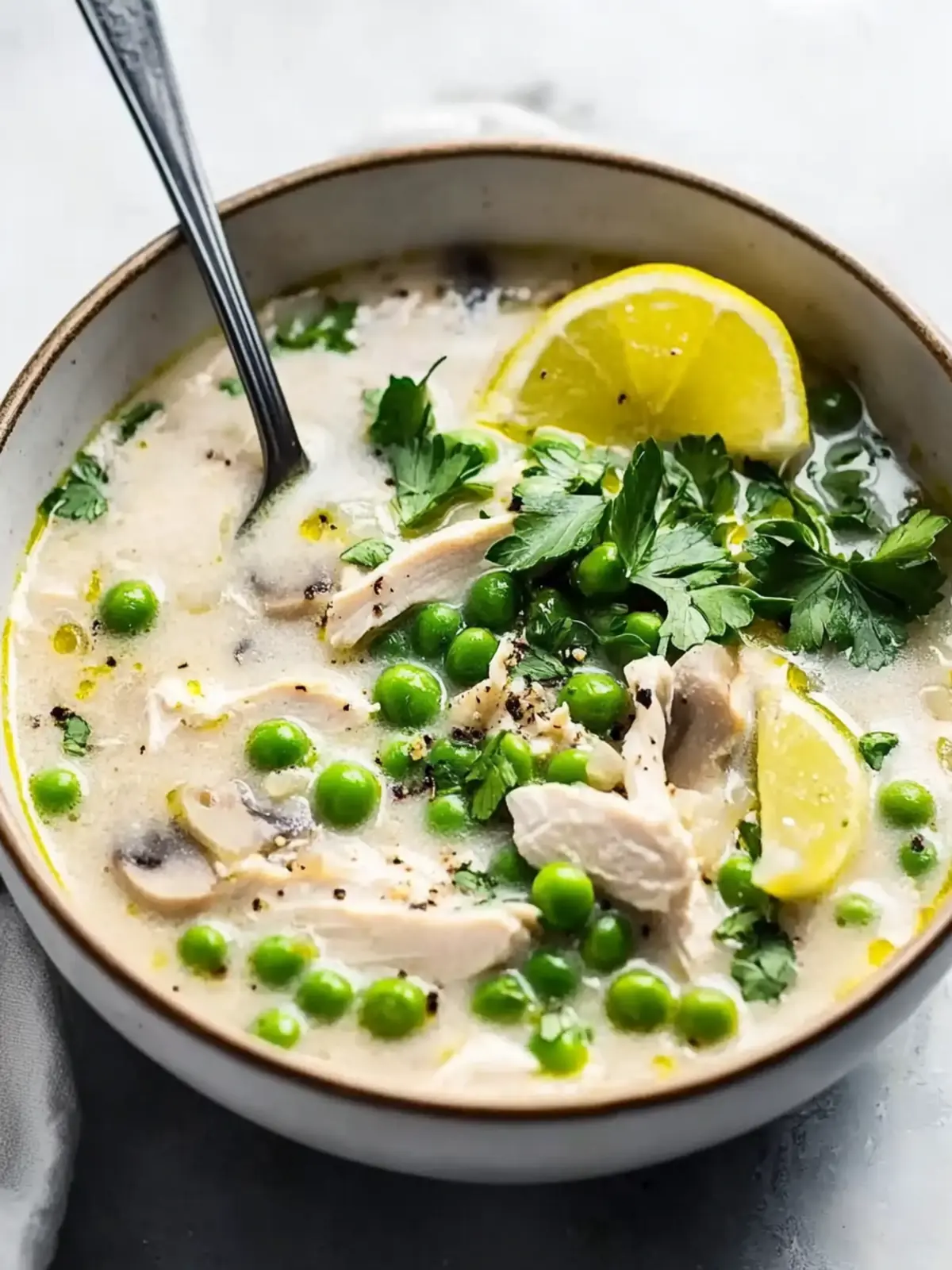 Delicious Creamy Chicken Soup with Peas for Cozy Days 4 Creamy Chicken Soup with Peas