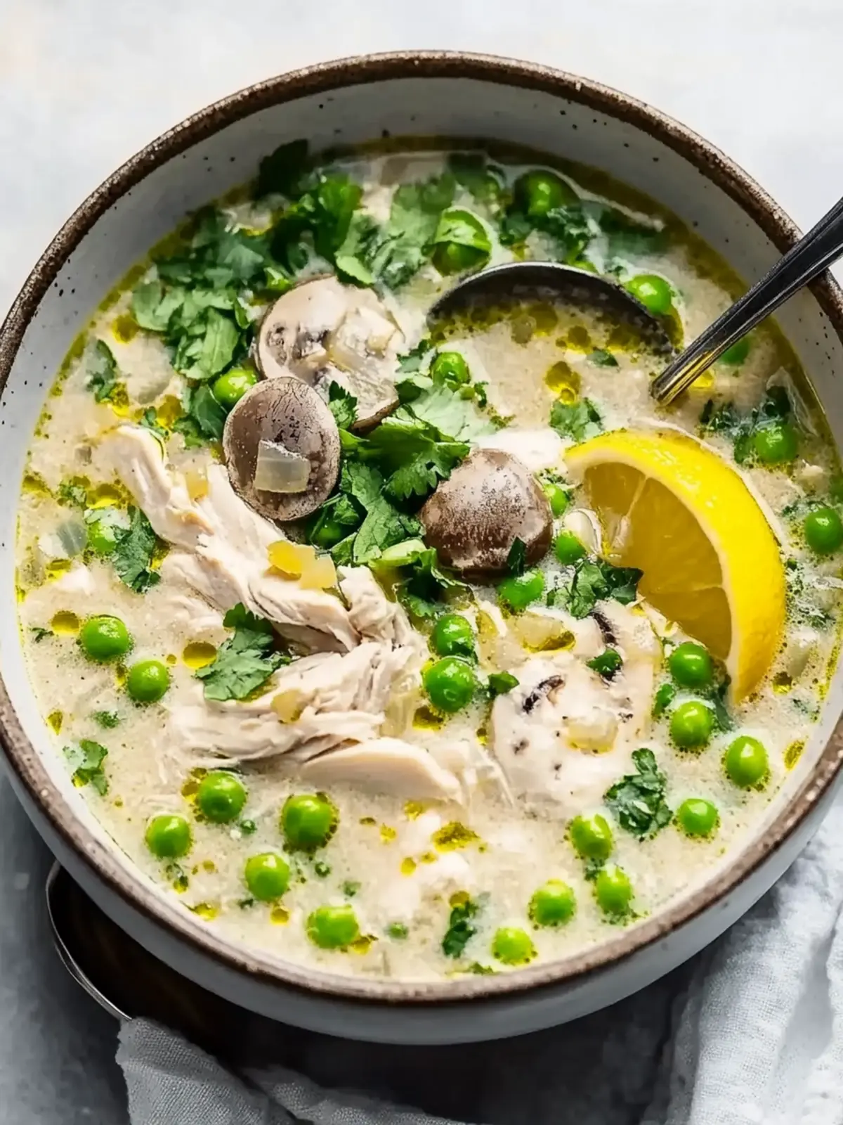 Delicious Creamy Chicken Soup with Peas for Cozy Days 3 Creamy Chicken Soup with Peas