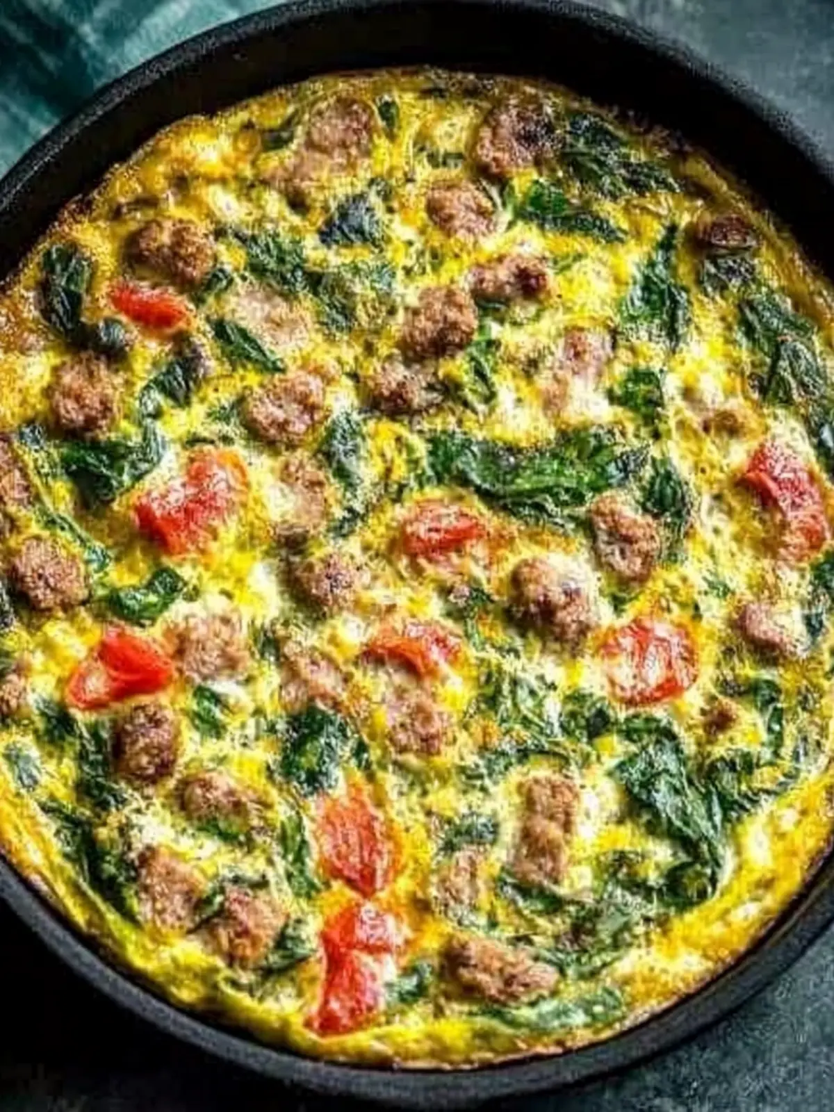 Sizzling Sausage and Spinach Frittata for a Cozy Brunch 5 Sausage and Spinach Frittata