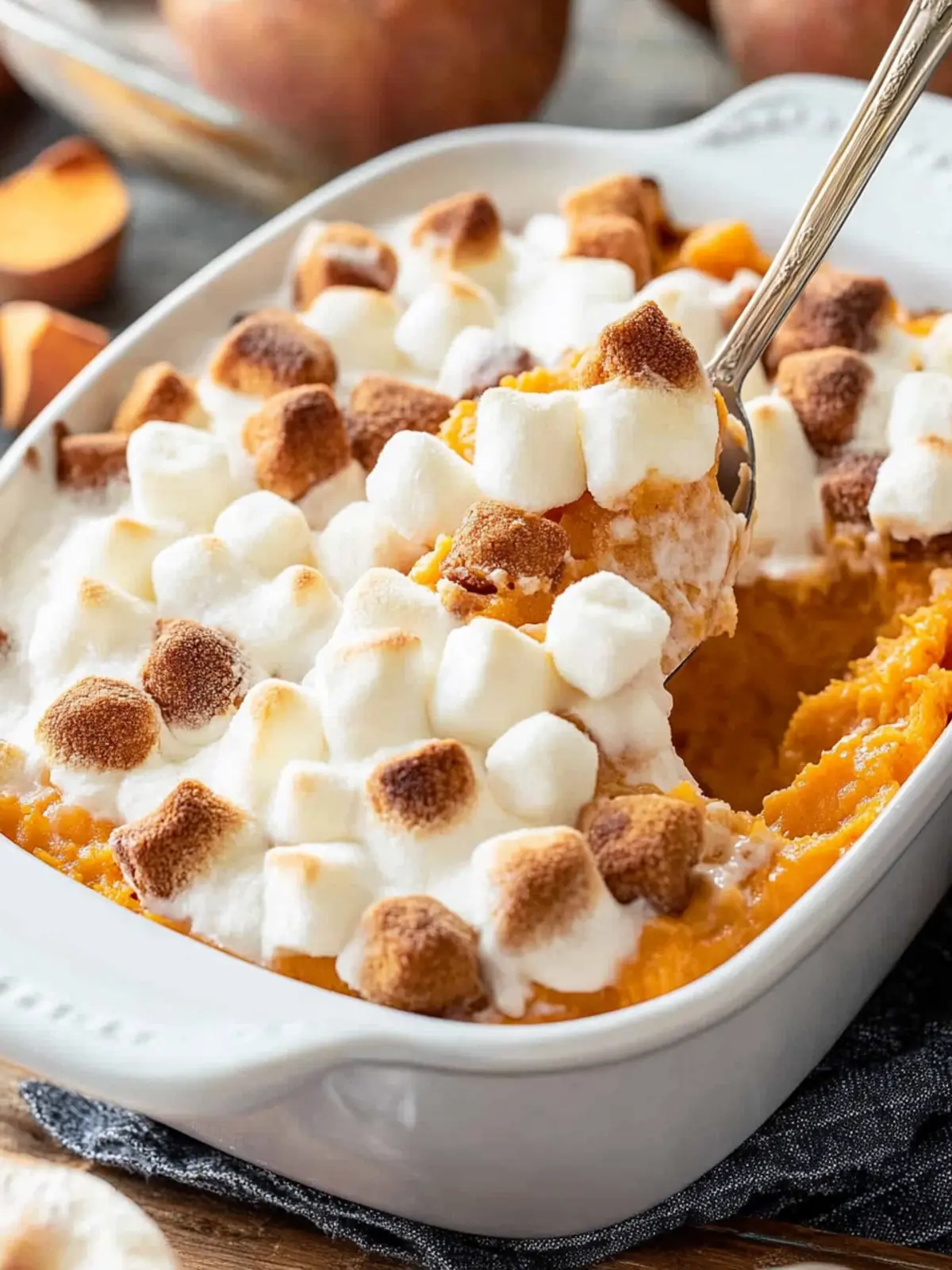 Heavenly Sweet Potato Casserole with Marshmallows Delight 5 Sweet Potato Casserole with Marshmallows