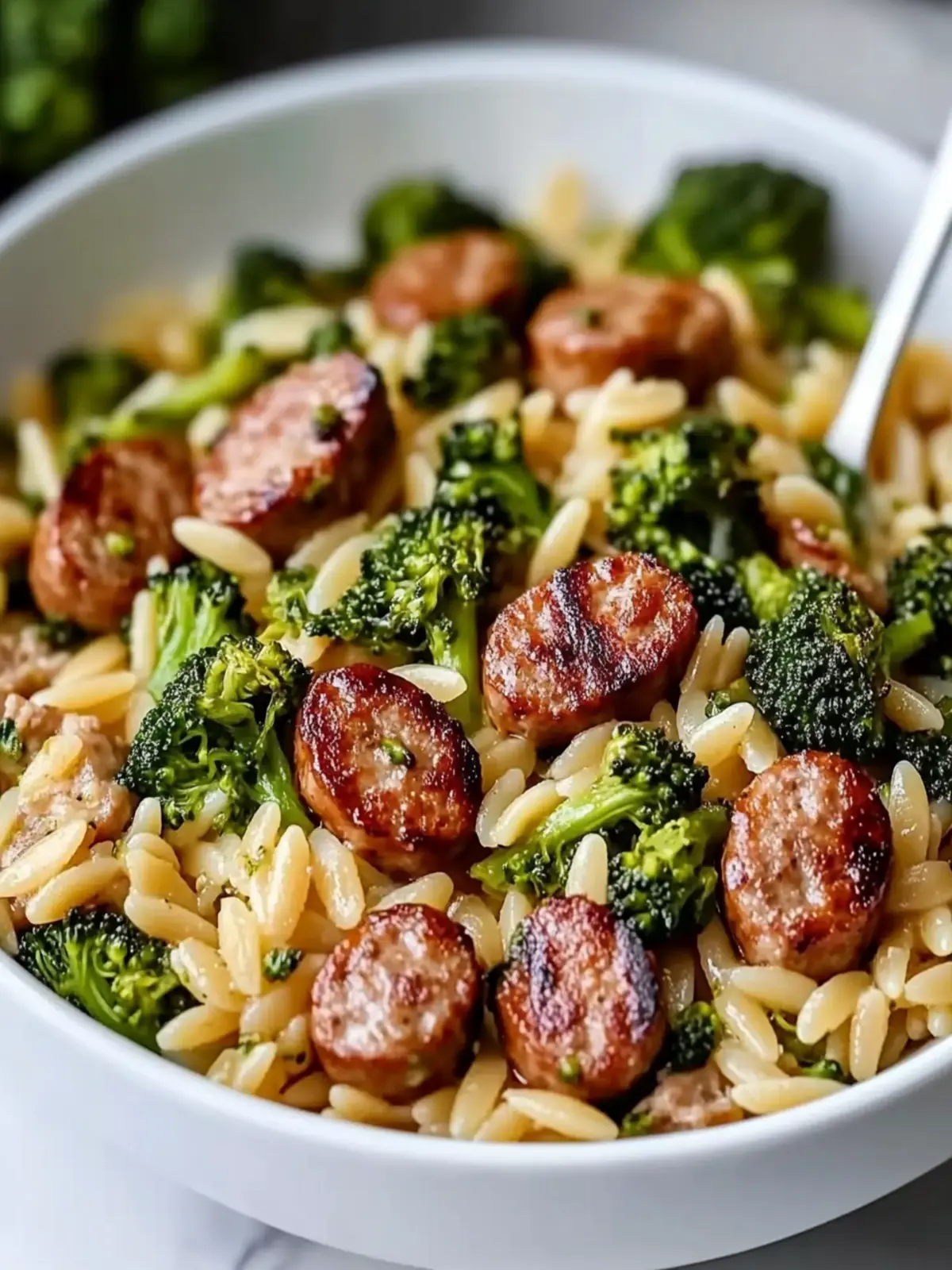 Delicious Chicken Sausage and Broccoli Orzo in 20 Minutes 5 Chicken Sausage and Broccoli Orzo