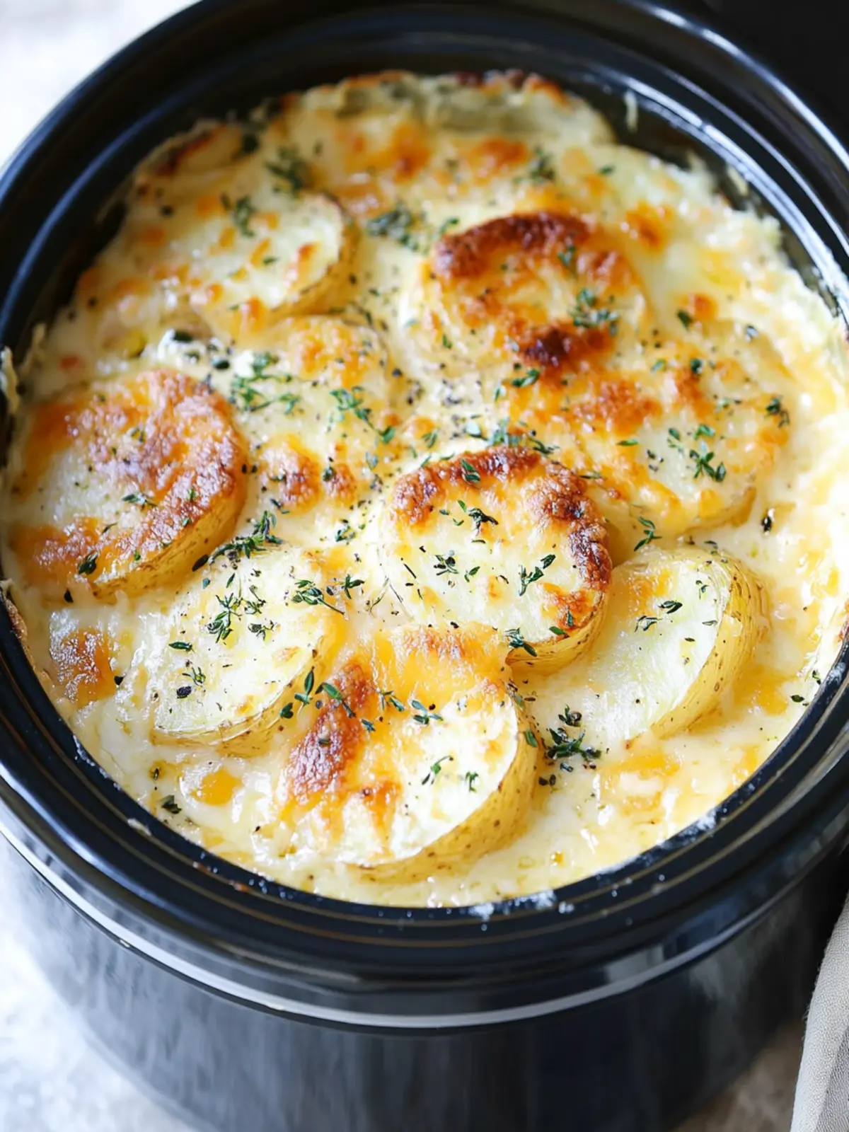 Irresistible Slow Cooker Cheesy Scalloped Potatoes Bliss 5 Slow Cooker Cheesy Scalloped Potatoes
