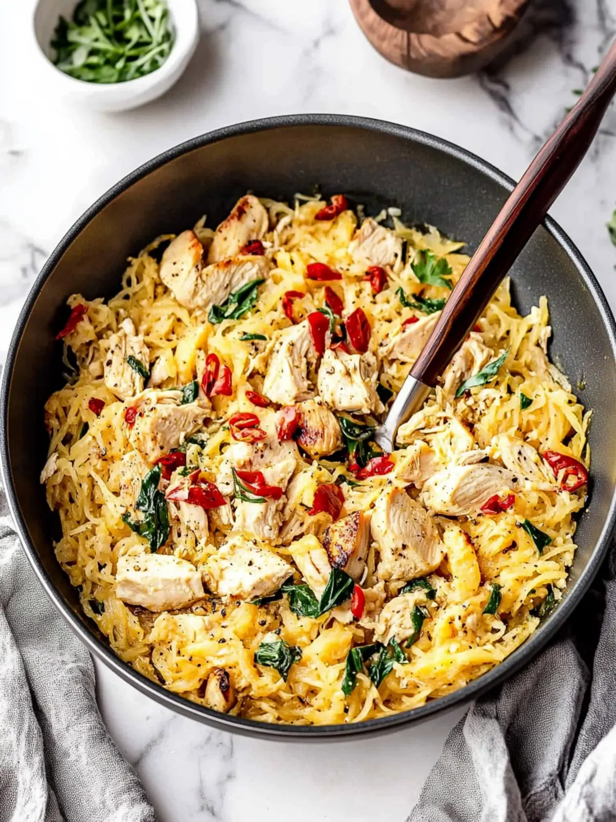 Delicious Tuscan Chicken and Spaghetti Squash You’ll Adore 4 Tuscan Chicken and Spaghetti Squash