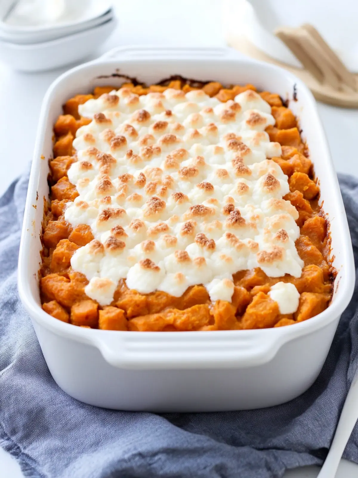 Irresistibly Easy Sweet Potato Casserole with Toasted Marshmallows 2 Easy Sweet Potato Casserole