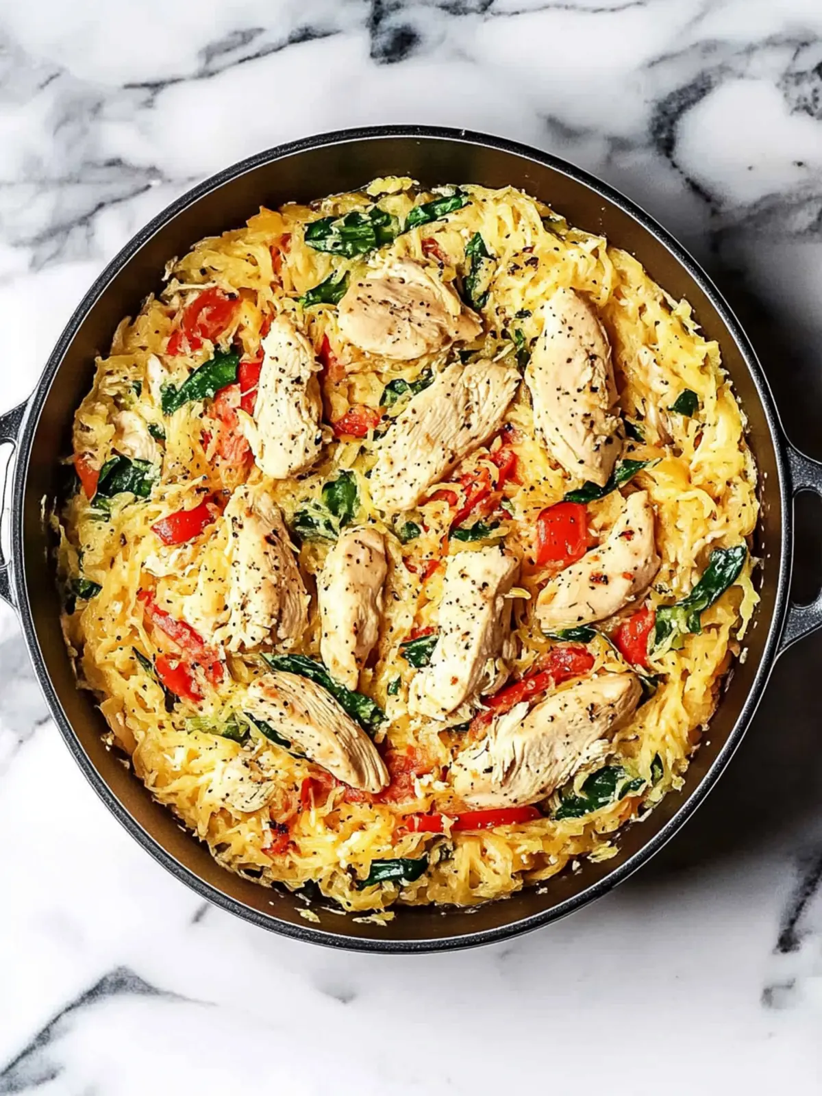 Creamy Tuscan Chicken and Spaghetti Squash Delight 3 Tuscan Chicken and Spaghetti Squash