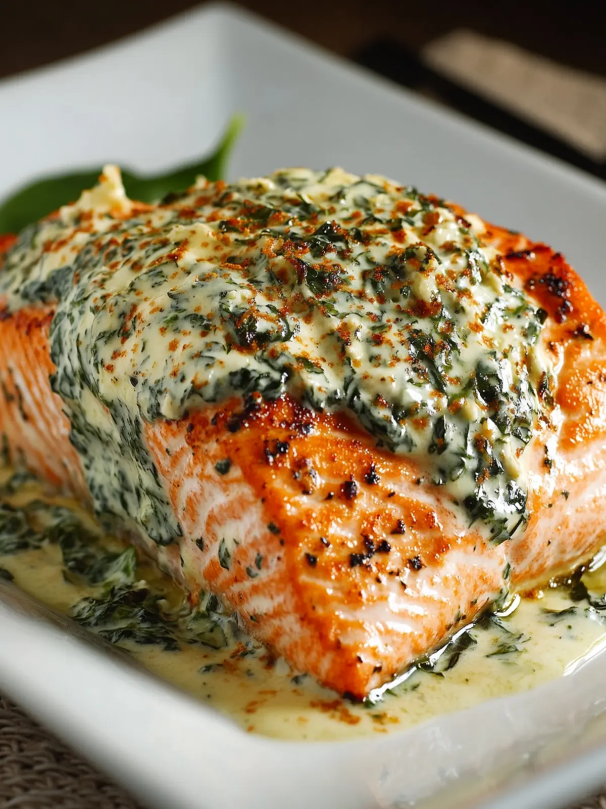 Irresistible Stuffed Salmon with Cream Cheese & Spinach Delight 2 Stuffed Salmon with Cream Cheese & Spinach
