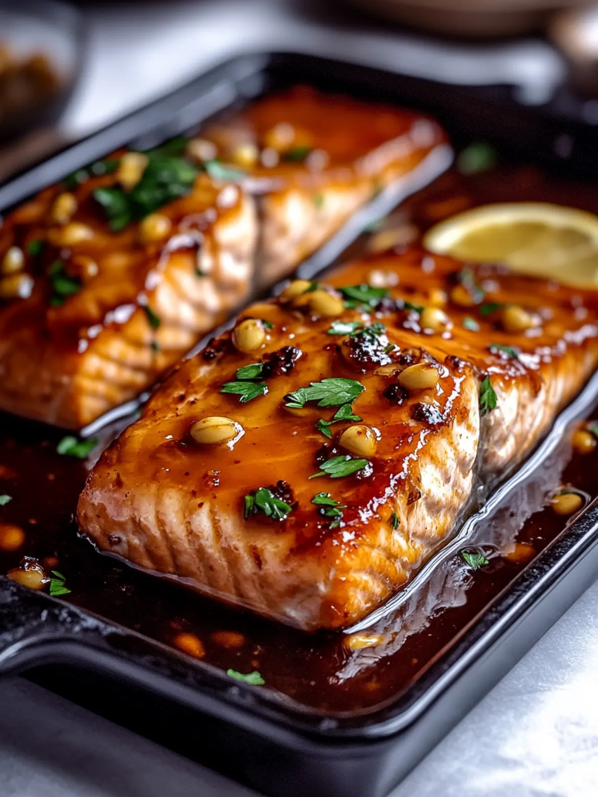 Crispy Honey Garlic Glazed Salmon for a Flavorful Feast 2 Crispy Honey Garlic Glazed Salmon