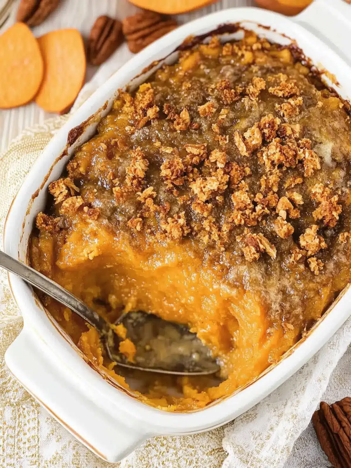 Irresistibly Creamy Sweet Potato Casserole with Crunchy Topping 5 Sweet Potato Casserole