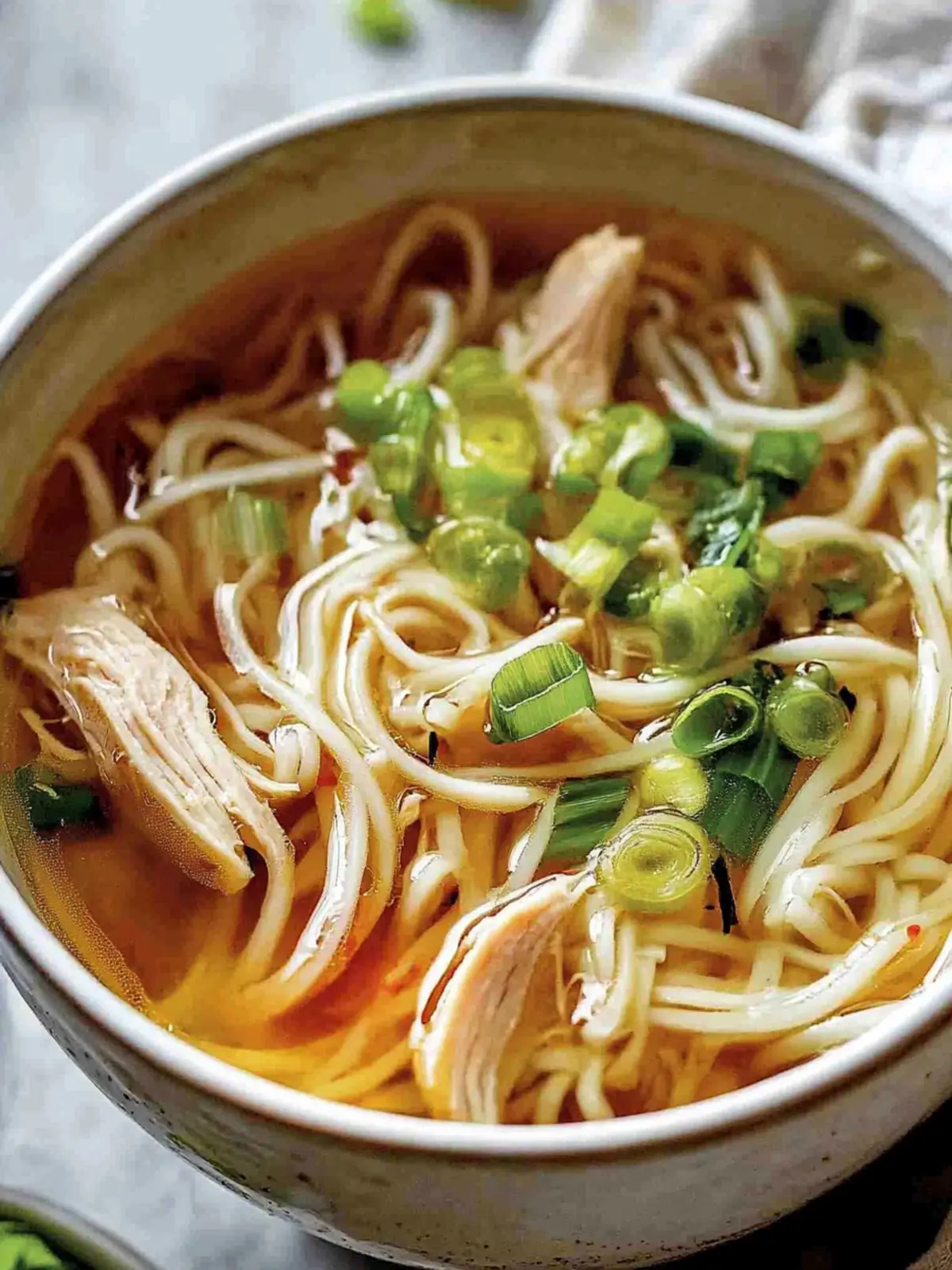 Aromatic Ginger Scallion Chicken Noodle Soup That's Irresistible 5 Aromatic Ginger Scallion Chicken Noodle Soup