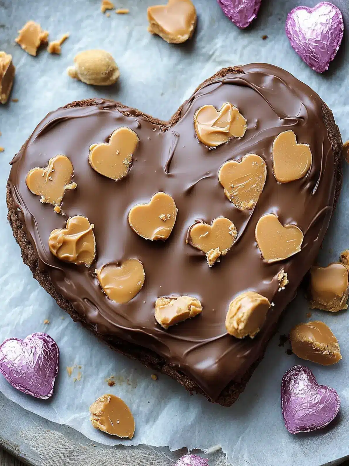 Decadent Chocolate Peanut Butter Valentine’s Heart Treats 5 Chocolate Peanut Butter Valentine’s Heart