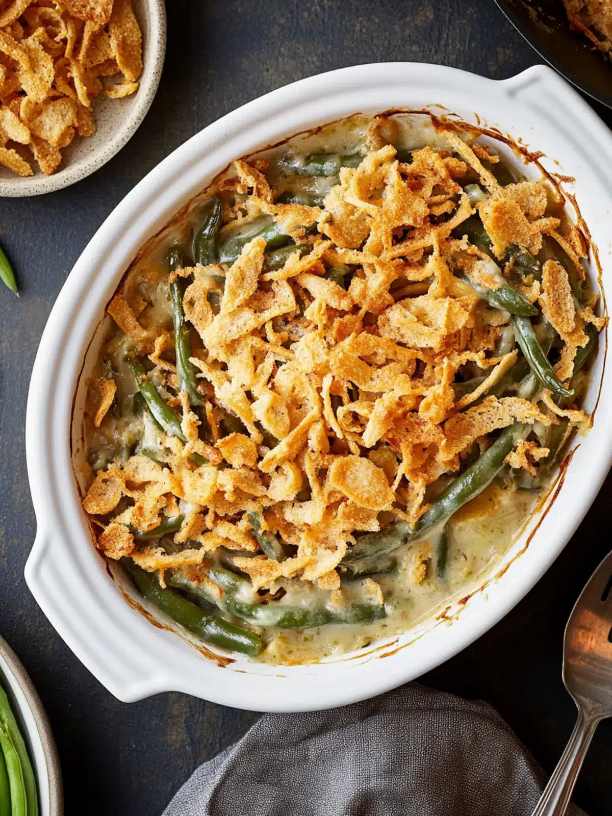 Cheesy Green Bean Casserole: Comfort Food You’ll Love 3 Cheesy Green Bean Casserole