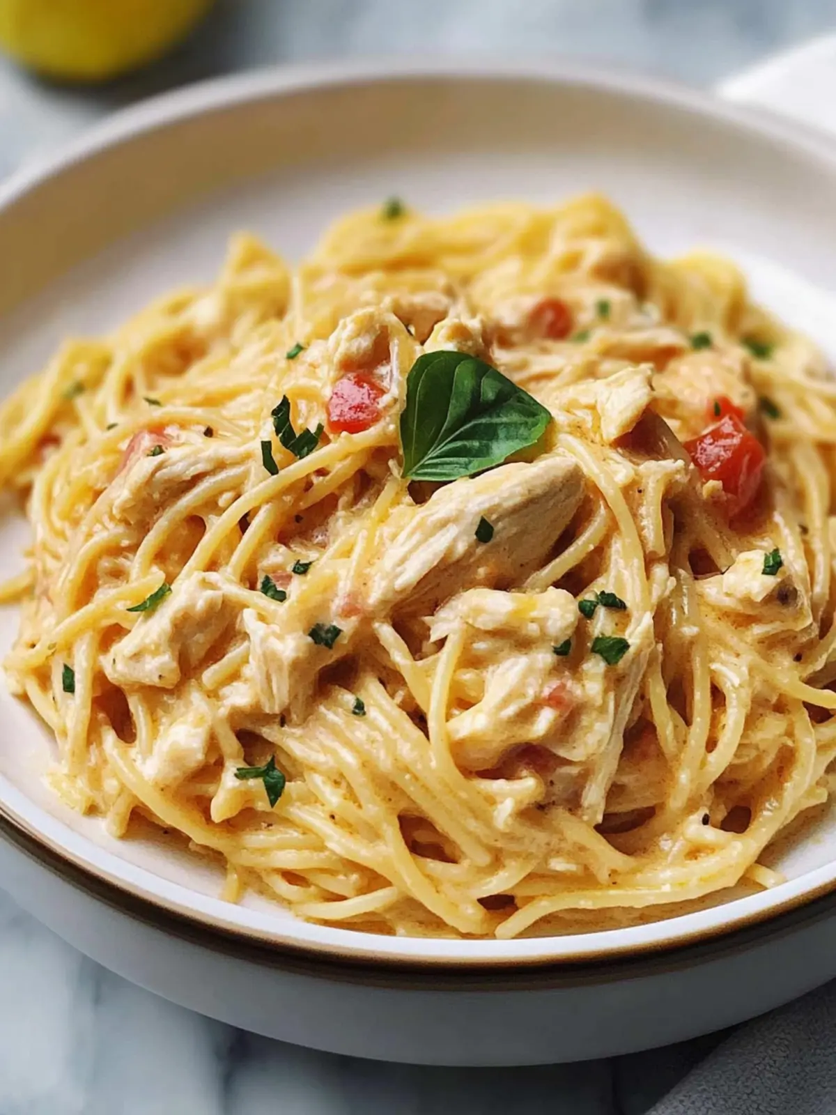 Creamy CrockPot Chicken Spaghetti for Effortless Comfort Meals 2 CrockPot Chicken Spaghetti