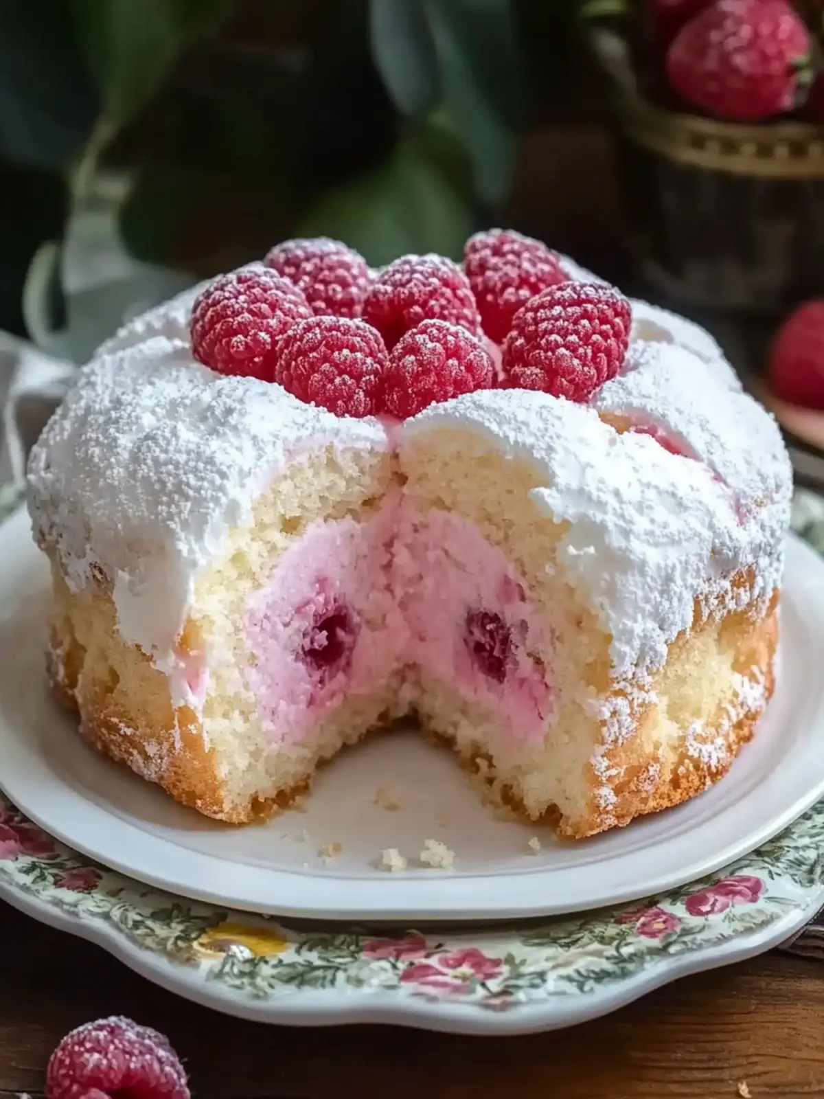 Light and Fluffy Raspberry Angel Food Cake That Wows Every Time 5 Raspberry Angel Food Cake