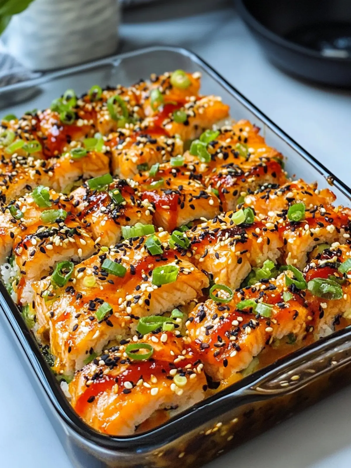 Irresistibly Spicy Salmon Sushi Bake You’ll Crave Every Time 2 Spicy Salmon Sushi Bake