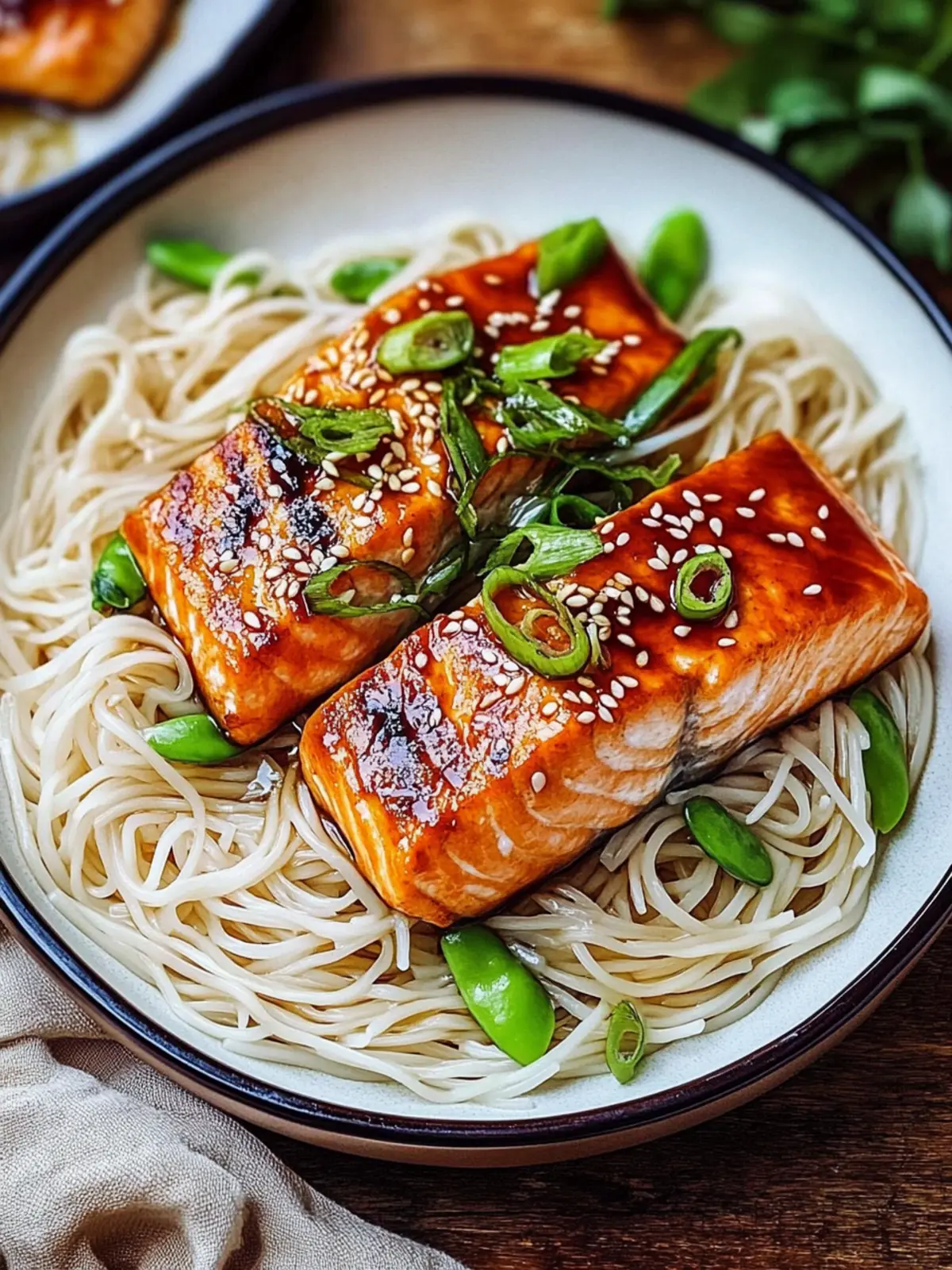 Teriyaki Salmon with Rice Noodles: A Flavorful Delight! 5 Teriyaki Salmon with Rice Noodles