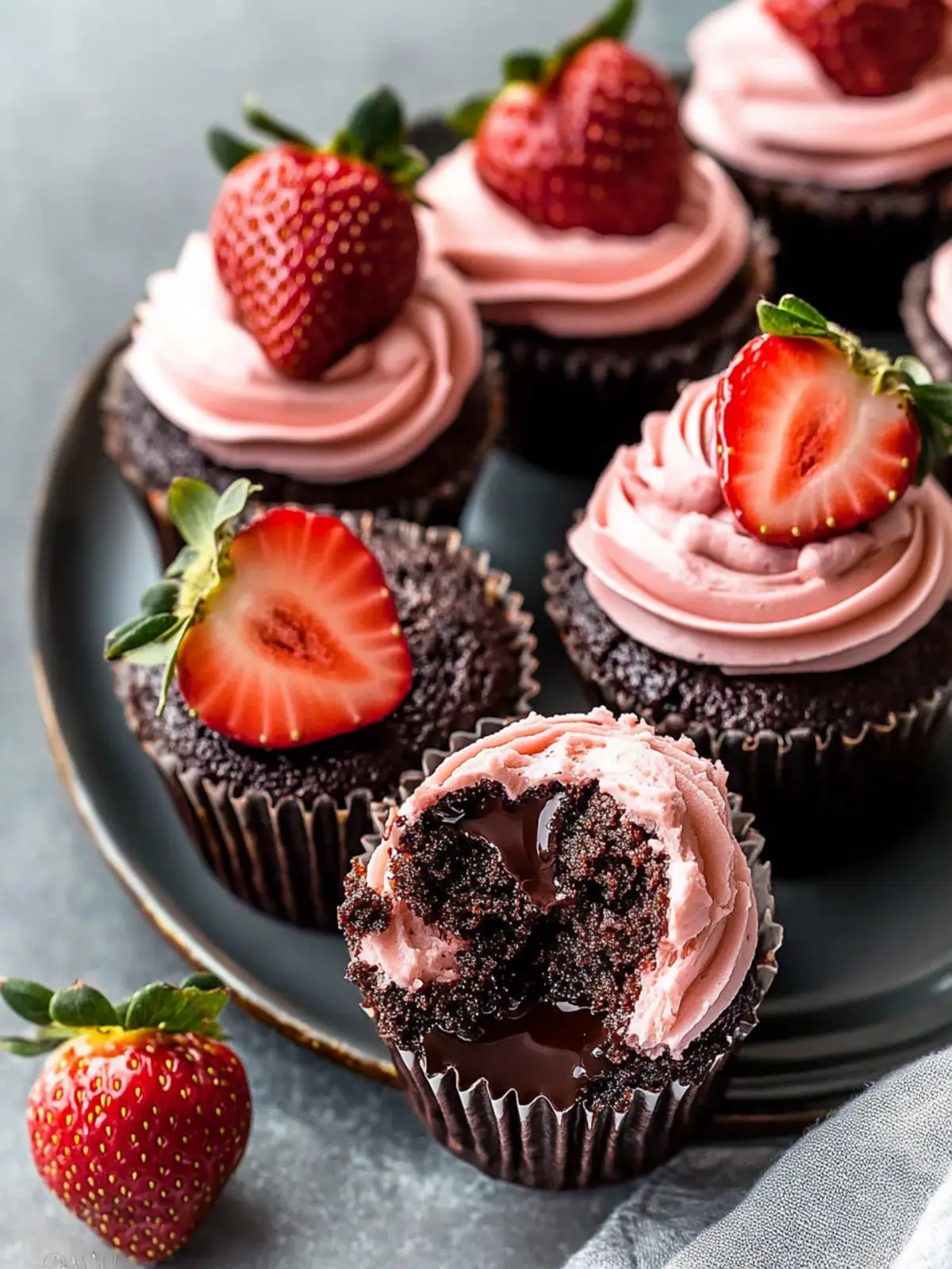 Decadent Chocolate Covered Strawberry Cupcakes You’ll Love 5 Chocolate Covered Strawberry Cupcakes