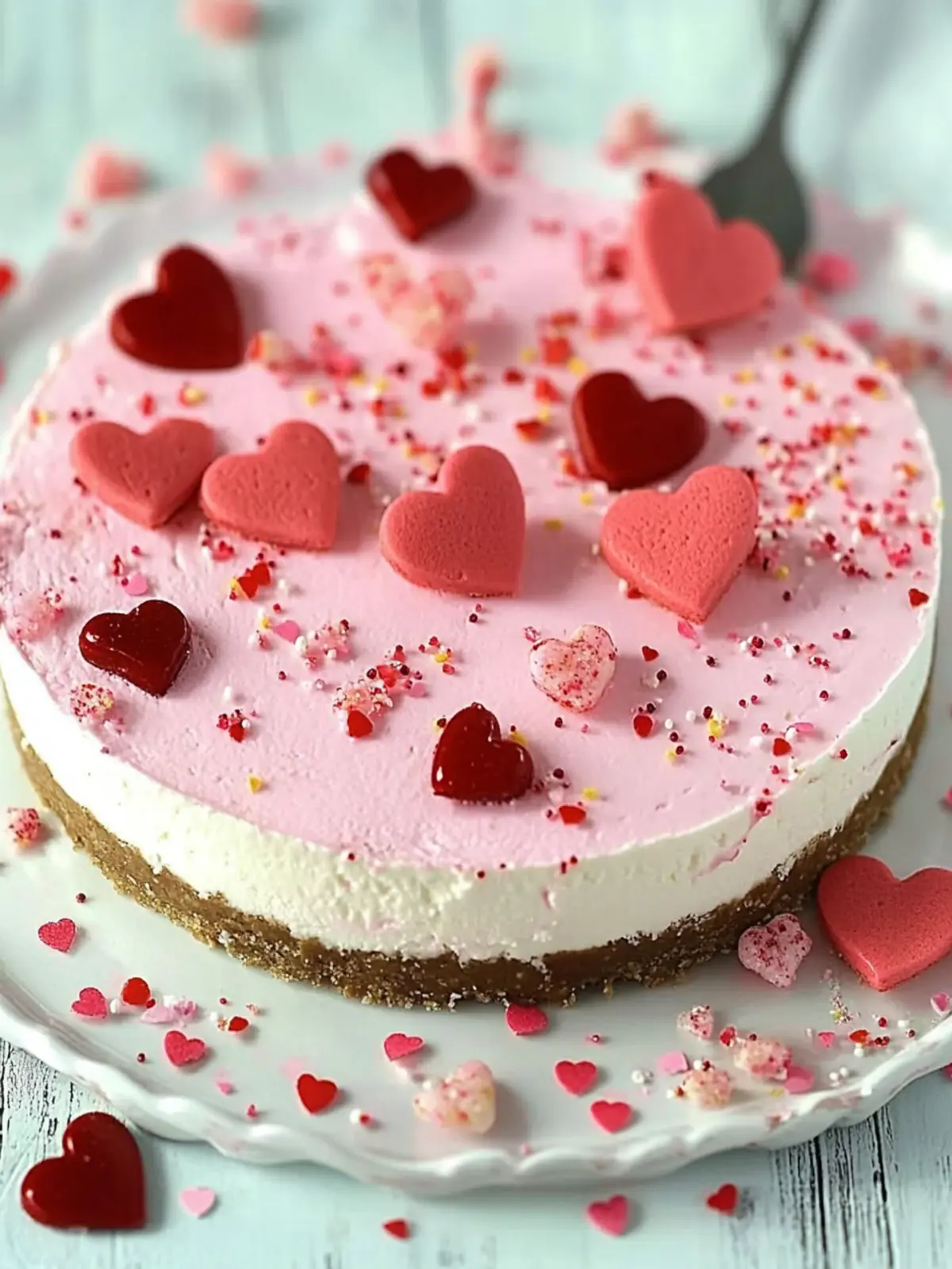 Decadent Valentine's Day Cheesecake for Sweethearts 2 Valentine’s Day Cheesecake
