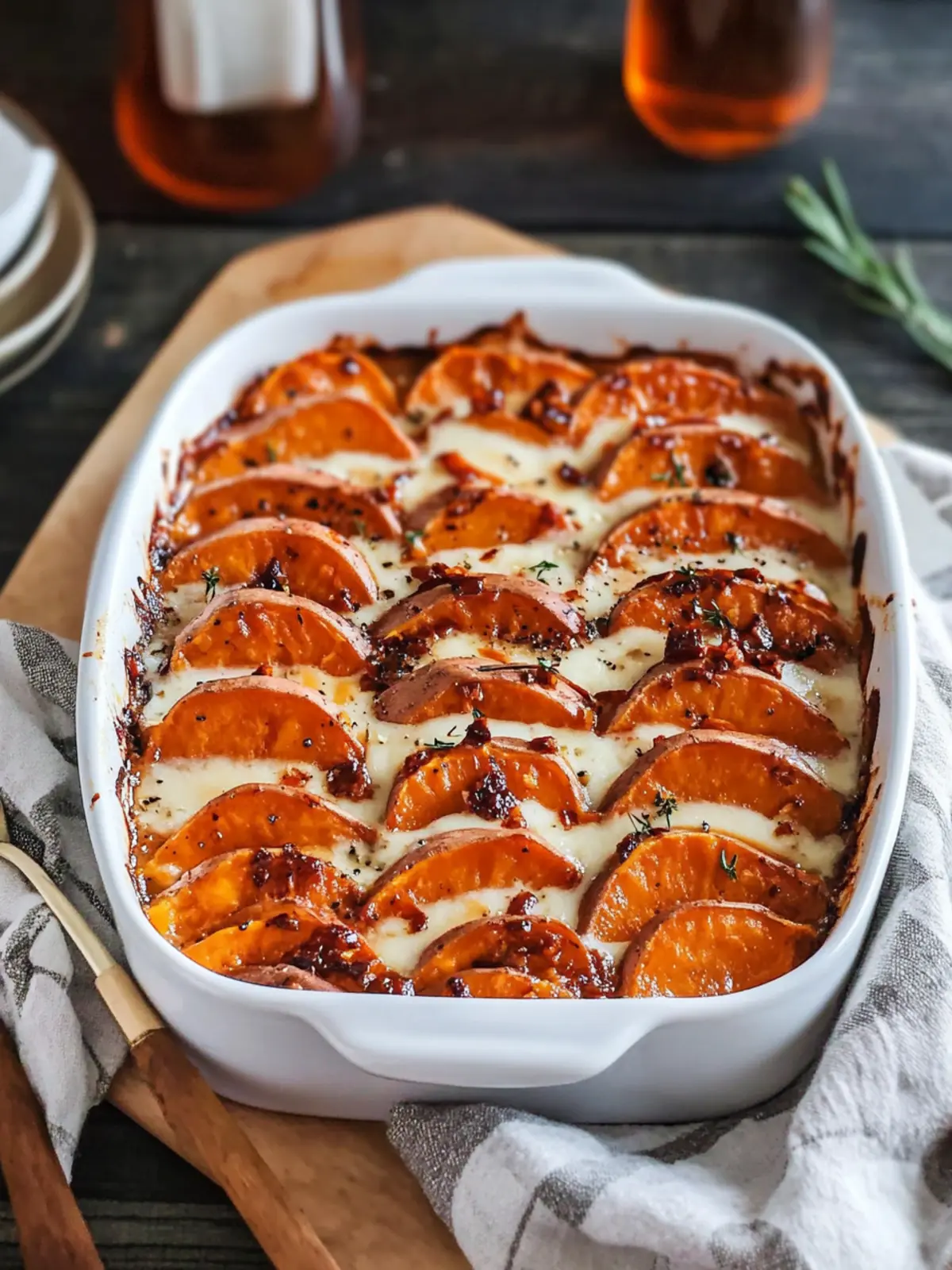 Savory Scalloped Sweet Potatoes with Toasty Marshmallows 5 Scalloped Sweet Potatoes