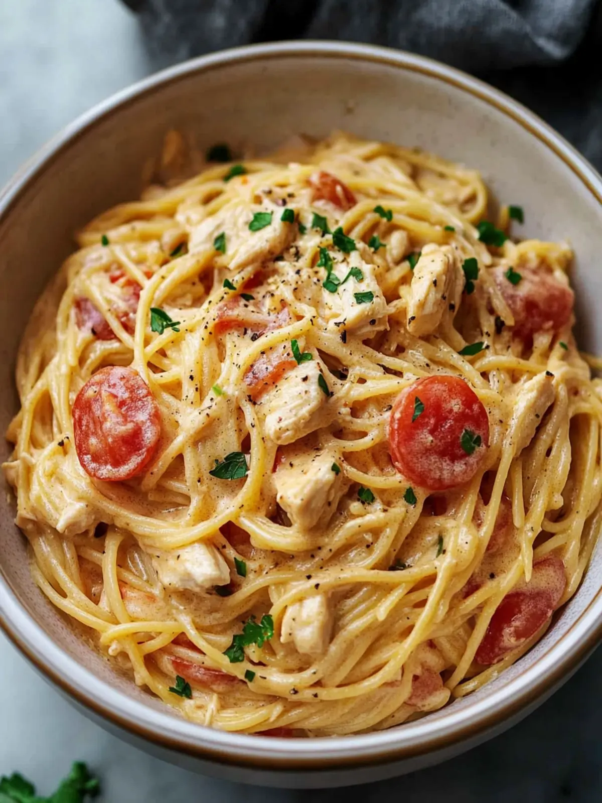 Creamy CrockPot Chicken Spaghetti for Effortless Comfort Meals 3 CrockPot Chicken Spaghetti