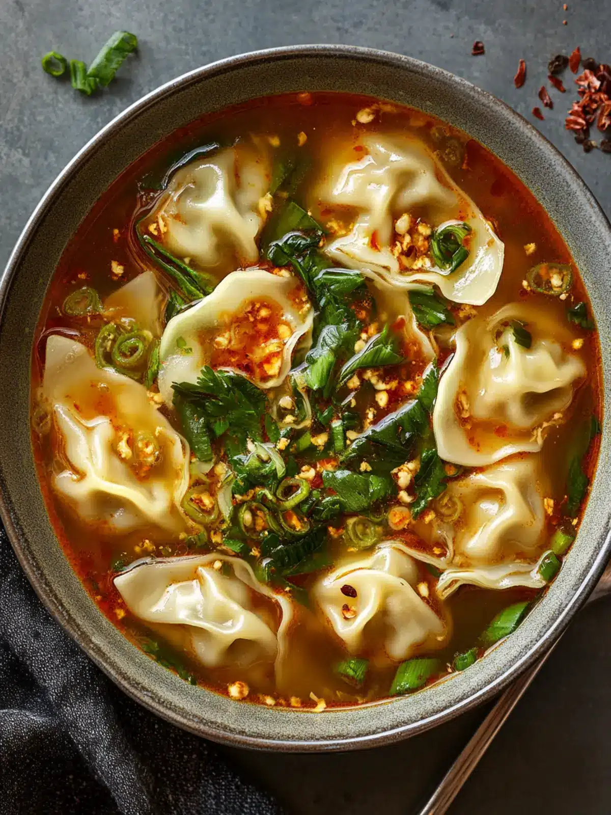 Spicy Wonton Soup with Trader Joe’s Ingredients in 10 Minutes 3 Spicy Wonton Soup with Trader Joe’s Ingredients