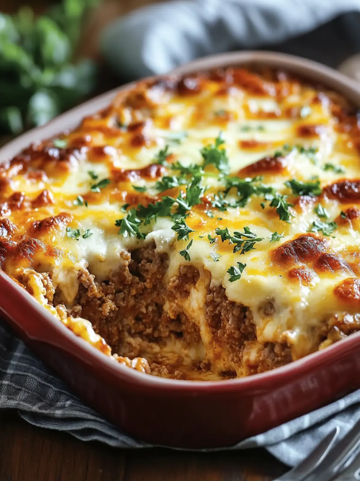 Cheesy Comfort: Bake This Cheese-Topped Meatloaf Casserole! 5 Cheese-Topped Meatloaf Casserole