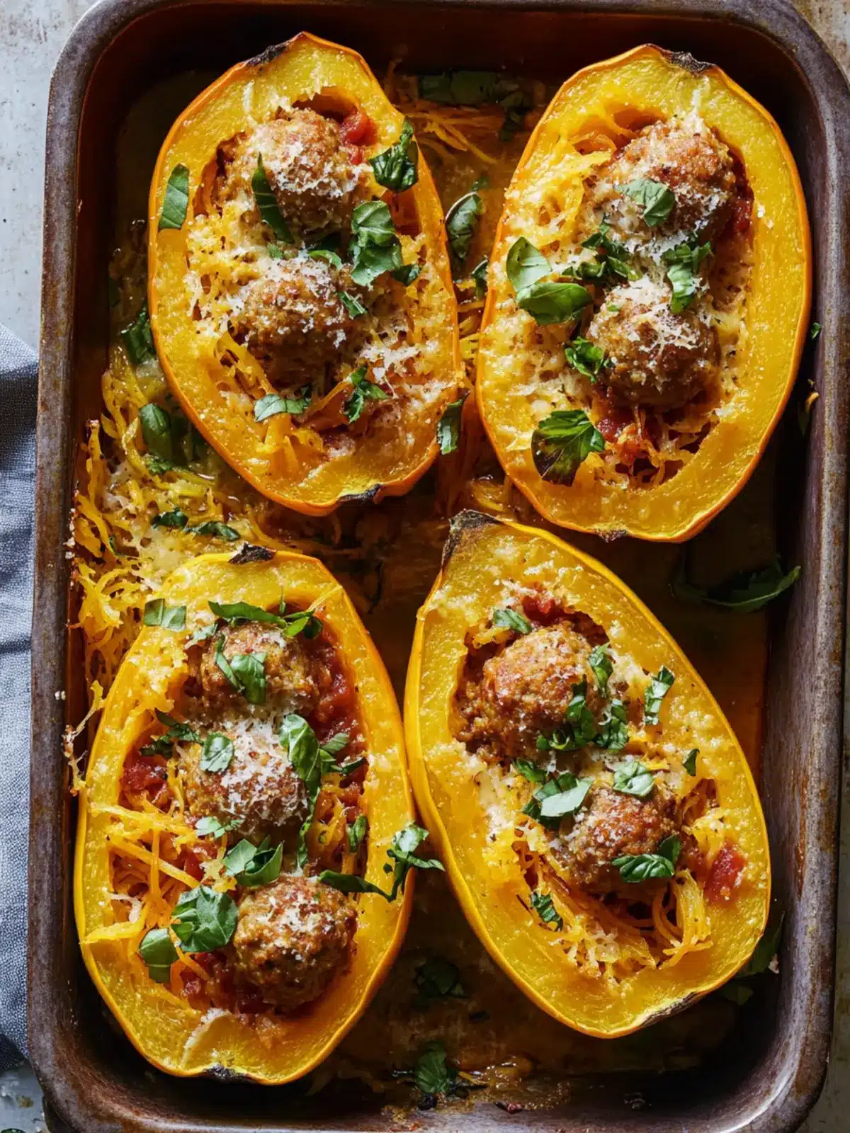 Savory Meatball-Stuffed Spaghetti Squash You’ll Crave 4 Meatball-Stuffed Spaghetti Squash