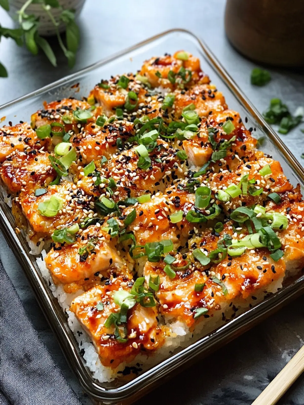 Irresistibly Spicy Salmon Sushi Bake You’ll Crave Every Time 4 Spicy Salmon Sushi Bake