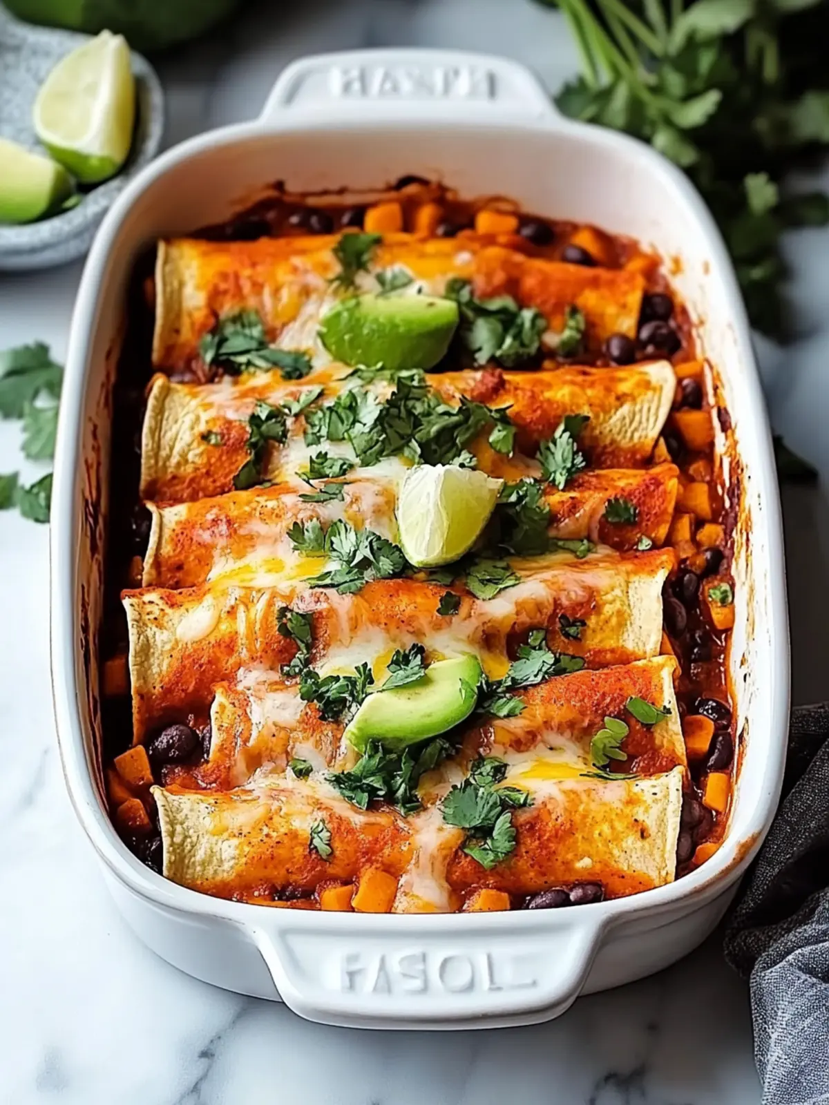Delicious Black Bean and Sweet Potato Enchiladas to Love 5 Black Bean and Sweet Potato Enchiladas