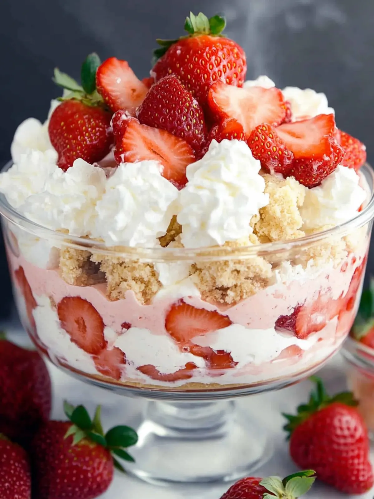 Delicious Strawberry Trifle with Cream Cheese for Sweet Moments 5 Strawberry Trifle with Cream Cheese