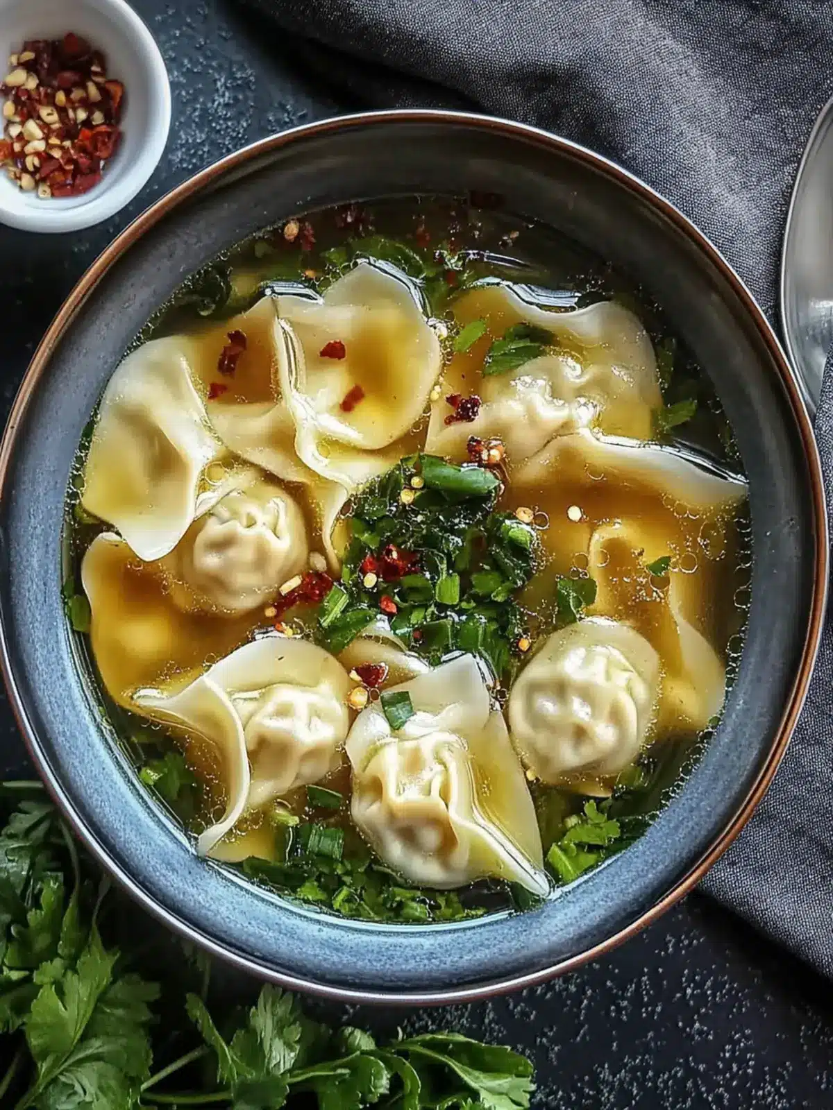 Savory Wonton Soup: Homemade Comfort in Every Bowl 5 Wonton Soup