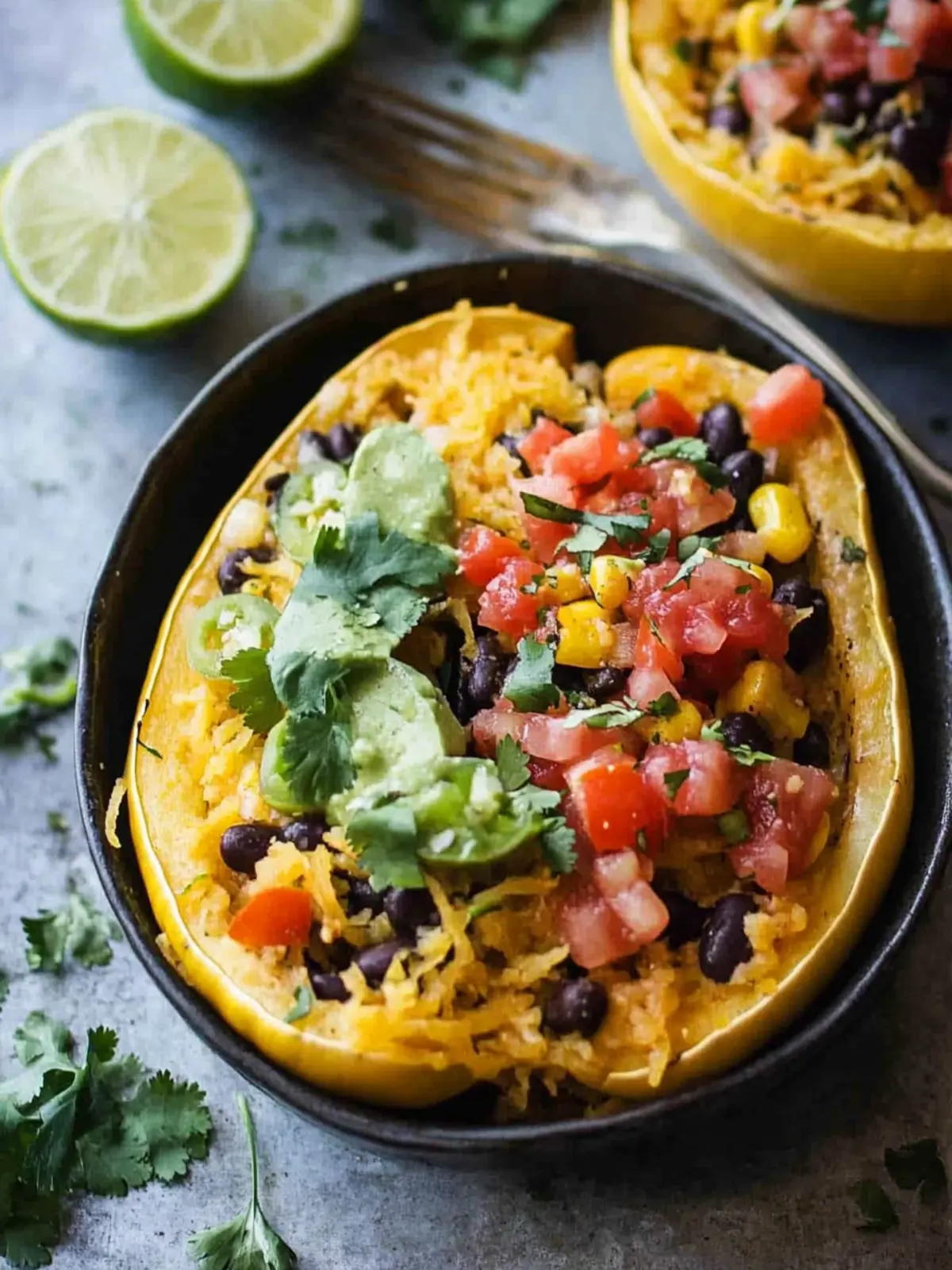 Savory Spaghetti Squash Burrito Bowls Bursting with Flavor 5 Spaghetti Squash Burrito Bowls