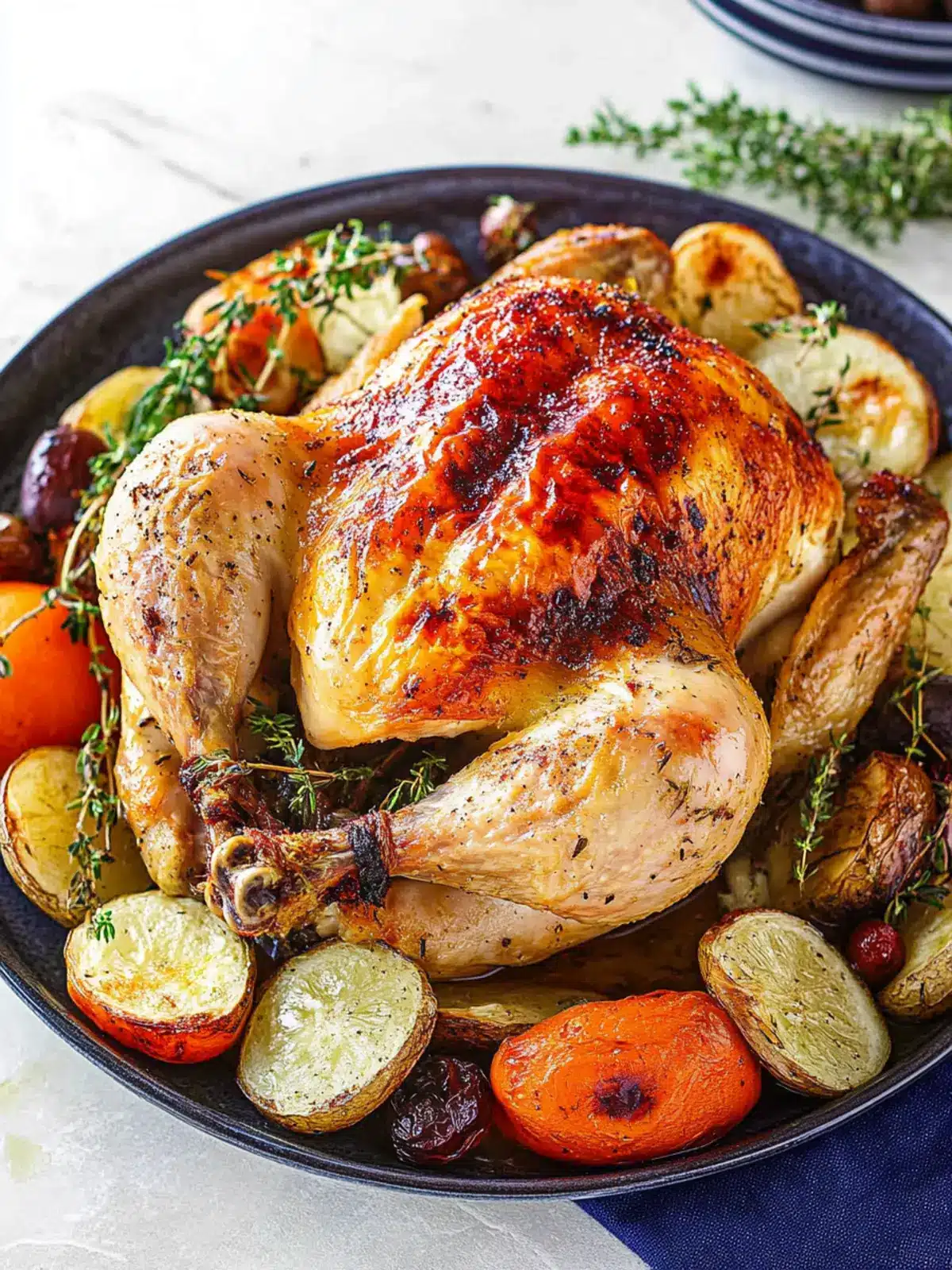 Savory Whole Roasted Chicken with Herb-Infused Veggies 5 Whole Roasted Chicken